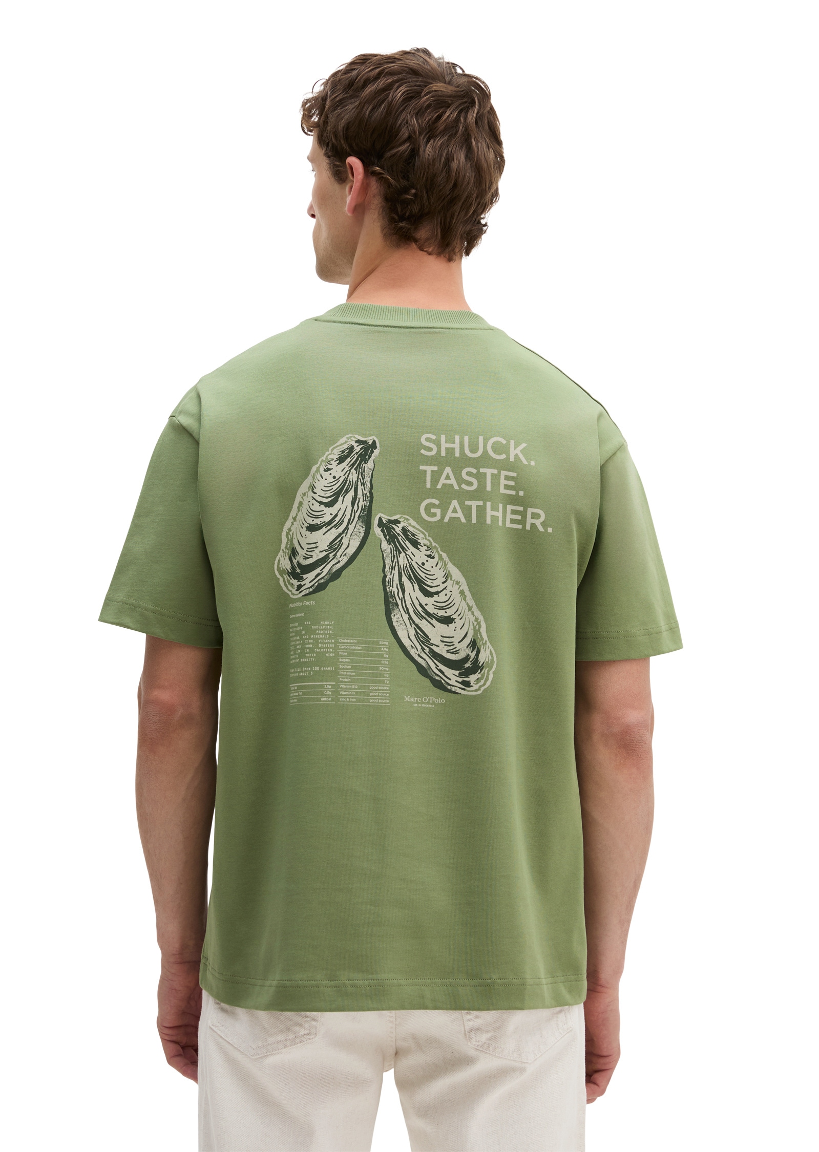 Marc O'Polo T-Shirt »mit maritinem Rückenprint«