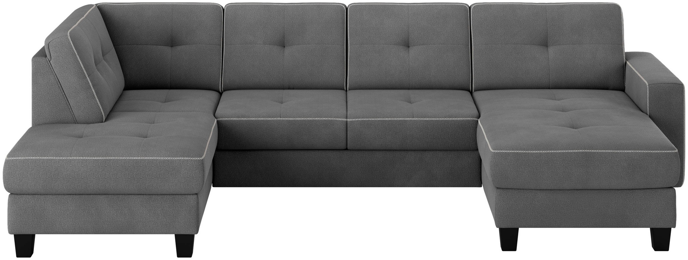 Places of Style Wohnlandschaft "Varese", Kreuznaht in beige günstig online kaufen