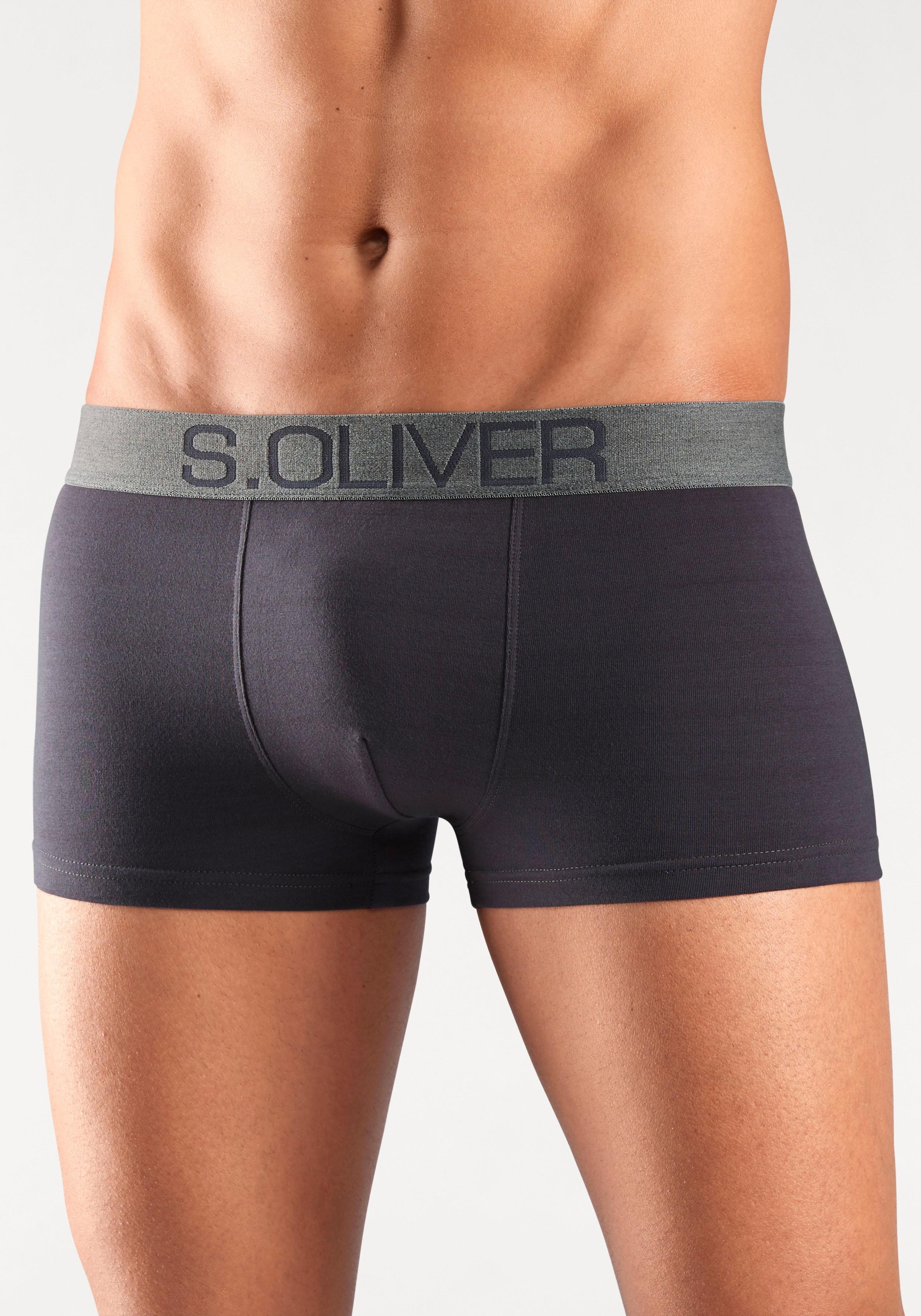 s.Oliver Boxer »Boxershorts für Herren«, (Packung, 4 St.), in Hipster-Form aus Baumwoll-Mix