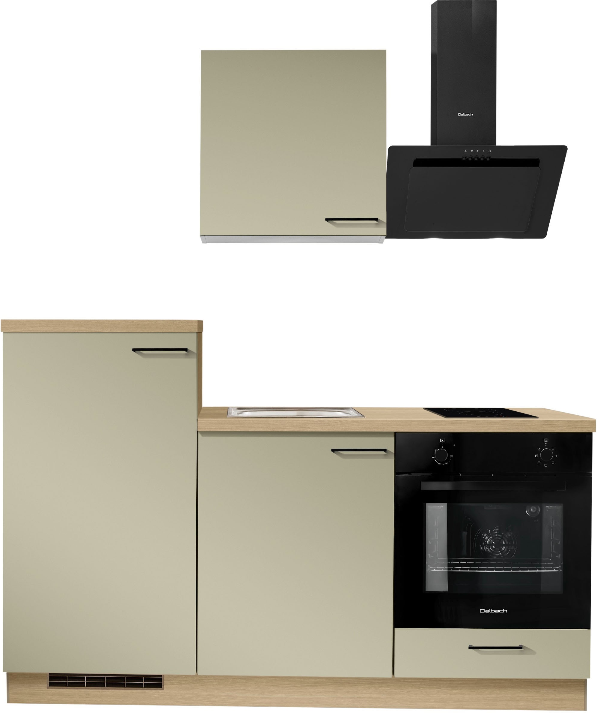 KOCHSTATION "KS-Solmera" Breite 180cm, vormontiert, wahlweise mit E-Geräten