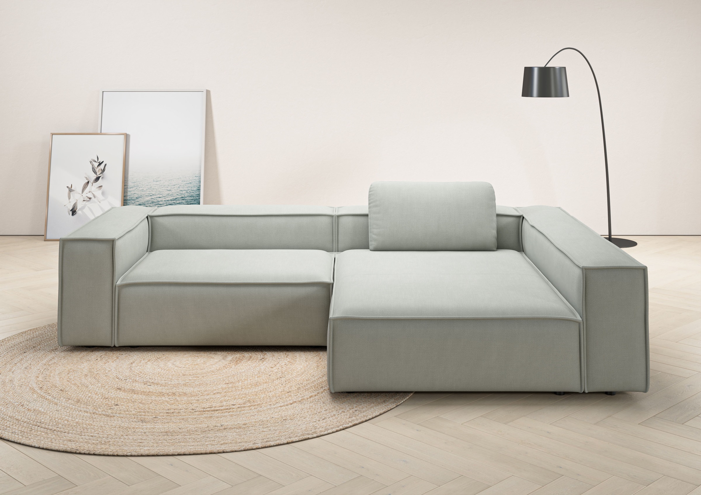 Places of Style Ecksofa "Watertown, moderne XXL L-Form, 306 cm breit", Komf günstig online kaufen