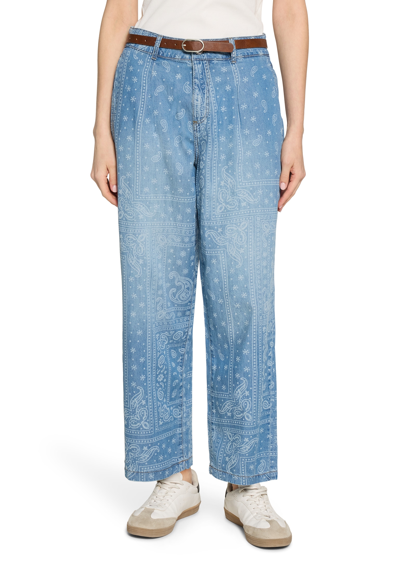 Cartoon Stoffhose "Damen mit Gürtel" günstig online kaufen