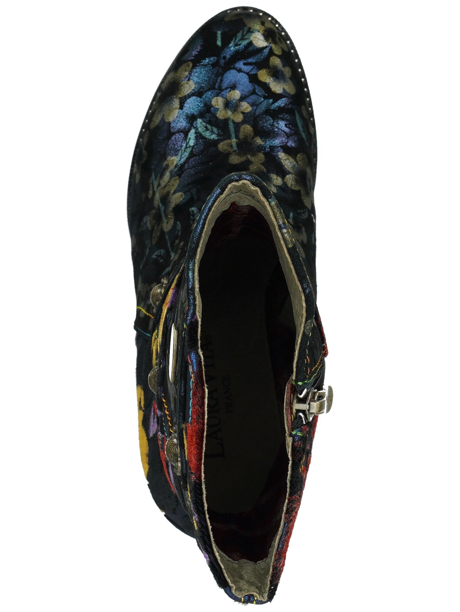 LAURA VITA High-Heel-Stiefelette »LAURA VITA Stiefelette Leder/Textil«
