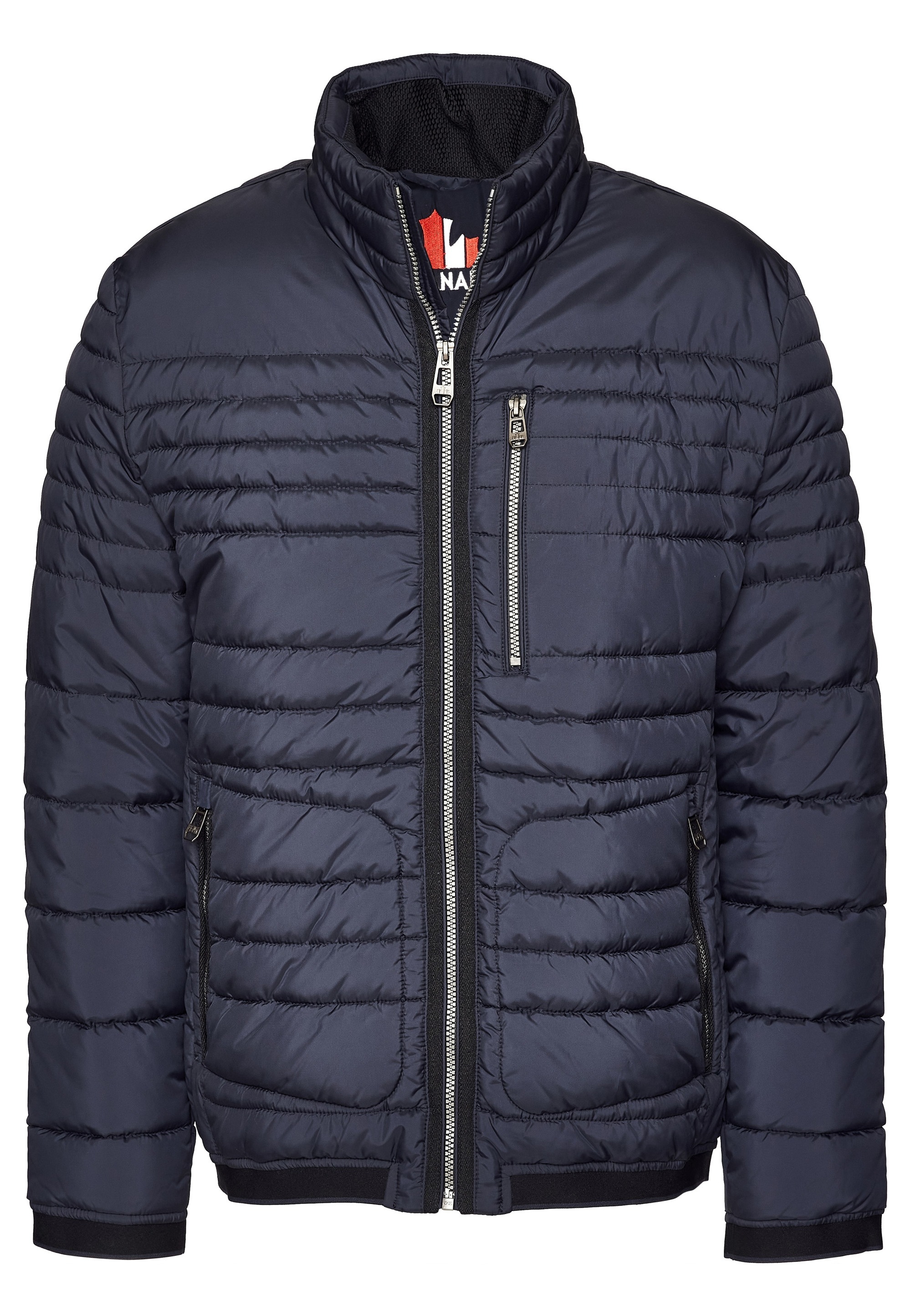 New Canadian Steppjacke, mit elastischem Bund am Saum und Armabschluss