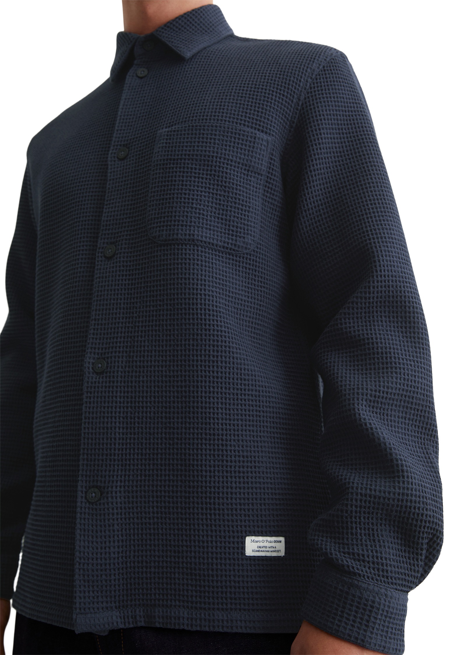 Marc O'Polo DENIM Langarmhemd »mit Waffelstruktur«
