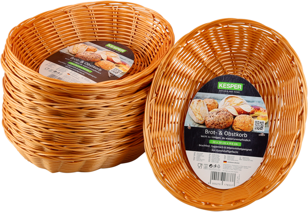 KESPER® Brotkorb »Korb aus Kunststoff (PE) 10er Set«, (Set, 10 tlg.)