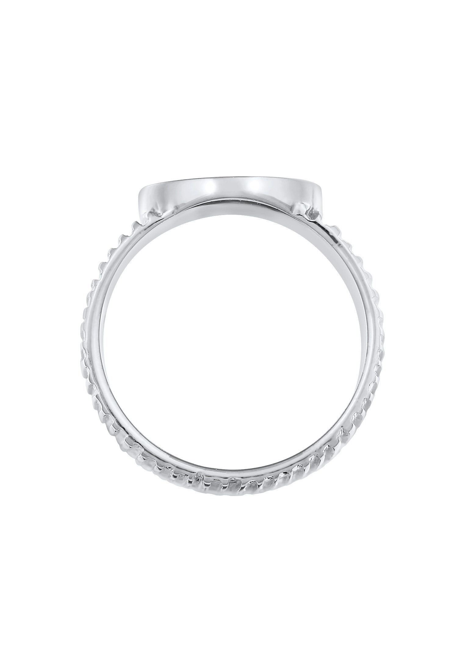 Elli Premium Siegelring »Bandring Siegelring Relief Struktur 925 Silber«