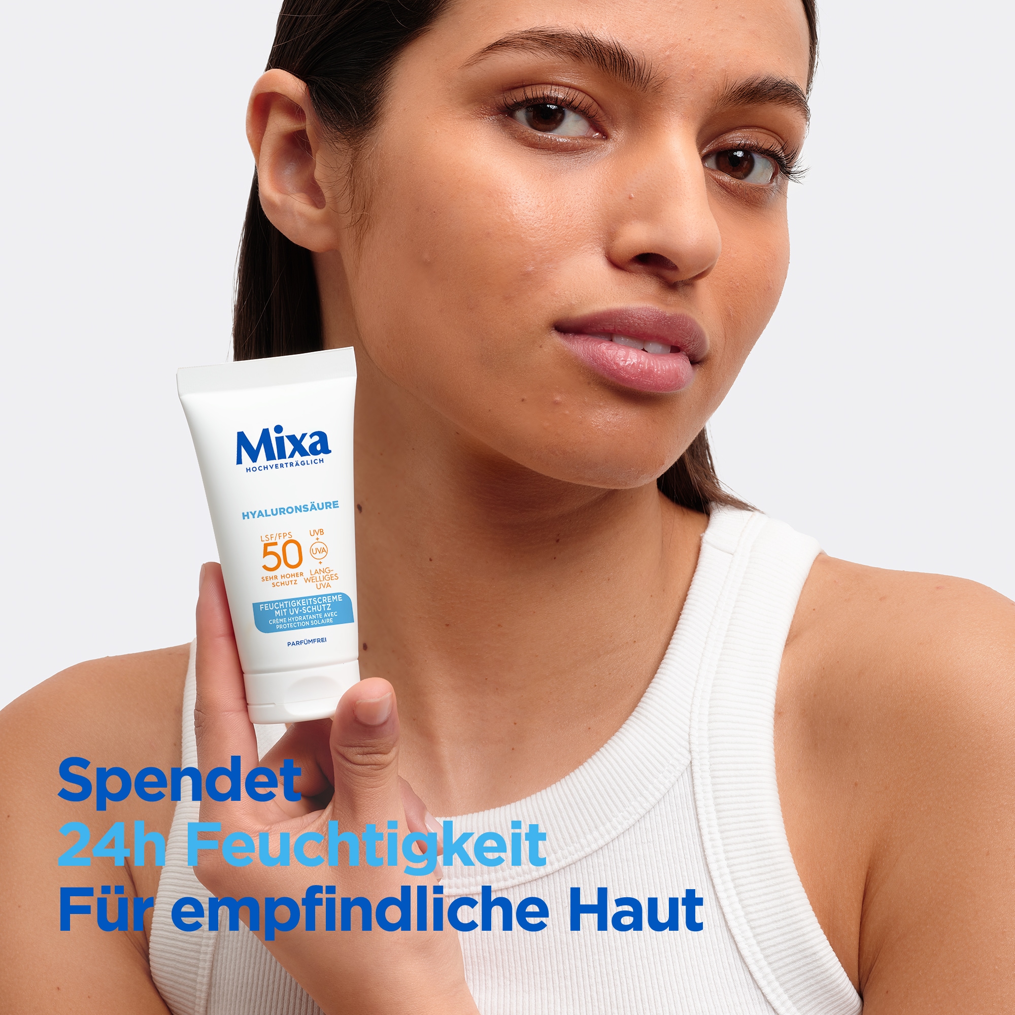 Mixa Feuchtigkeitscreme »Mixa Feuchtigkeitscreme UV-Schutz«, mit hoher Wirksamkeit