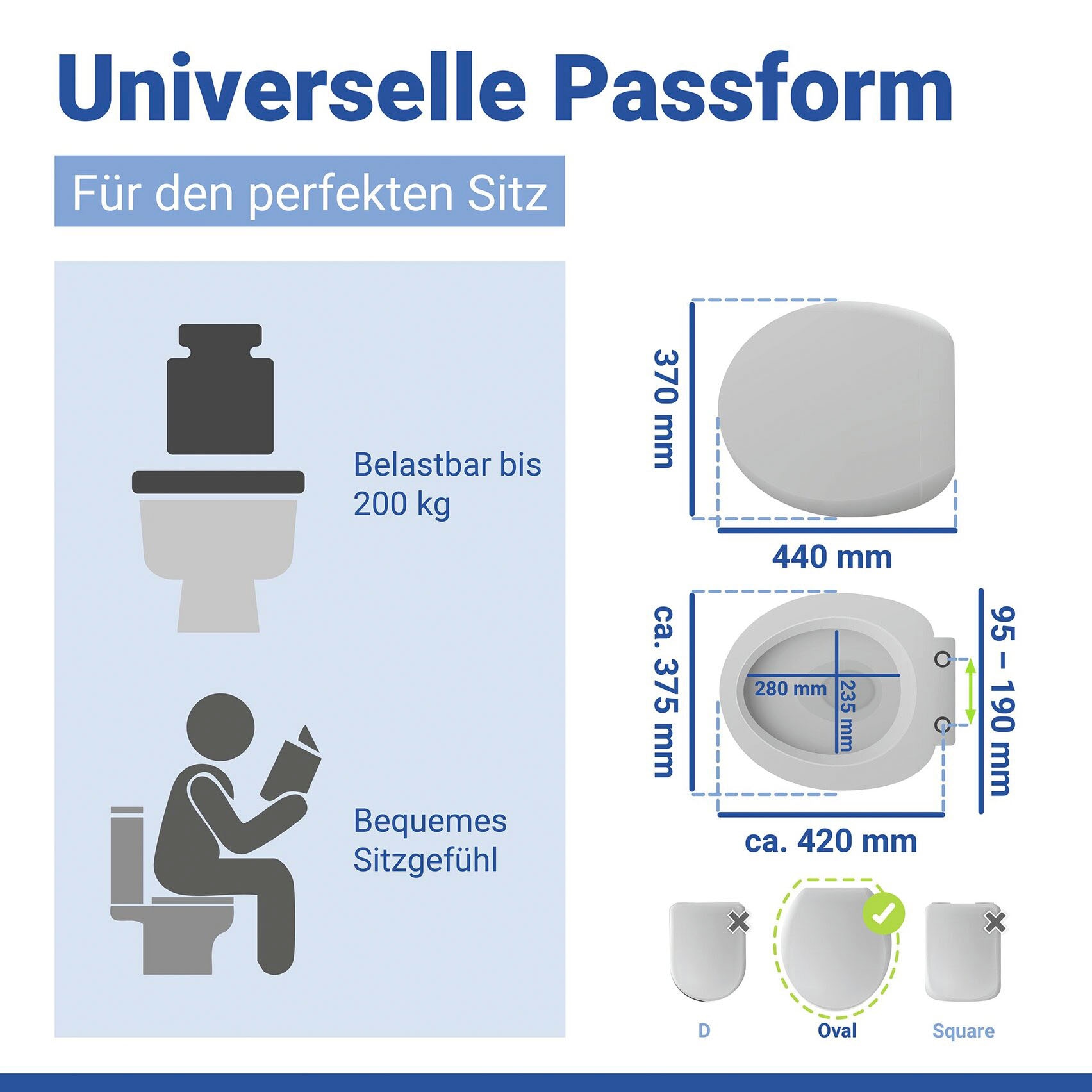 WENKO WC-Sitz »KOS« Mit Absenkautomatik