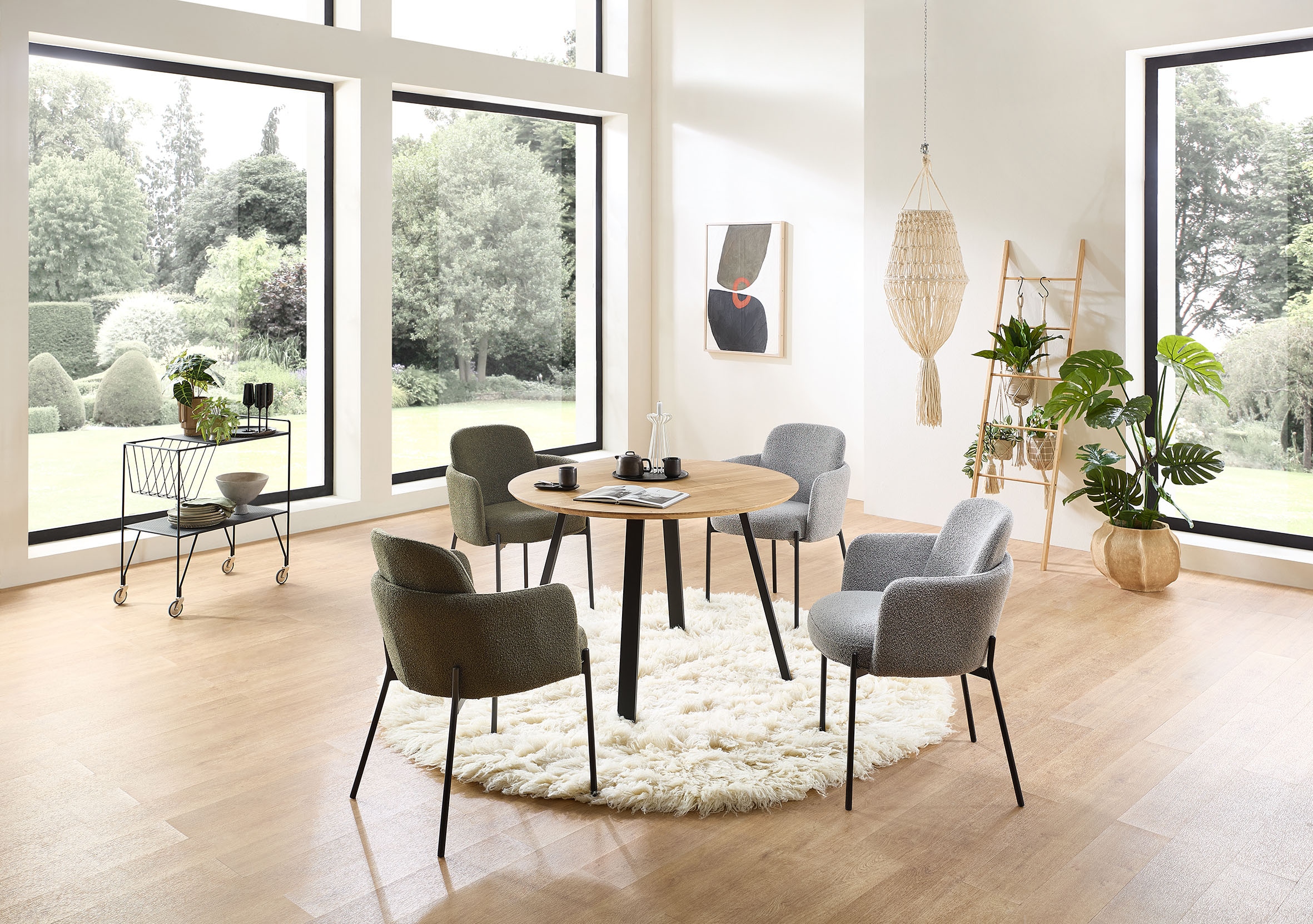 Stolkom Armlehnstuhl »Flora BxHxT 61x84x63 cm« (Set) 2 Stk.Breite 61cm, Federkern im Sitz