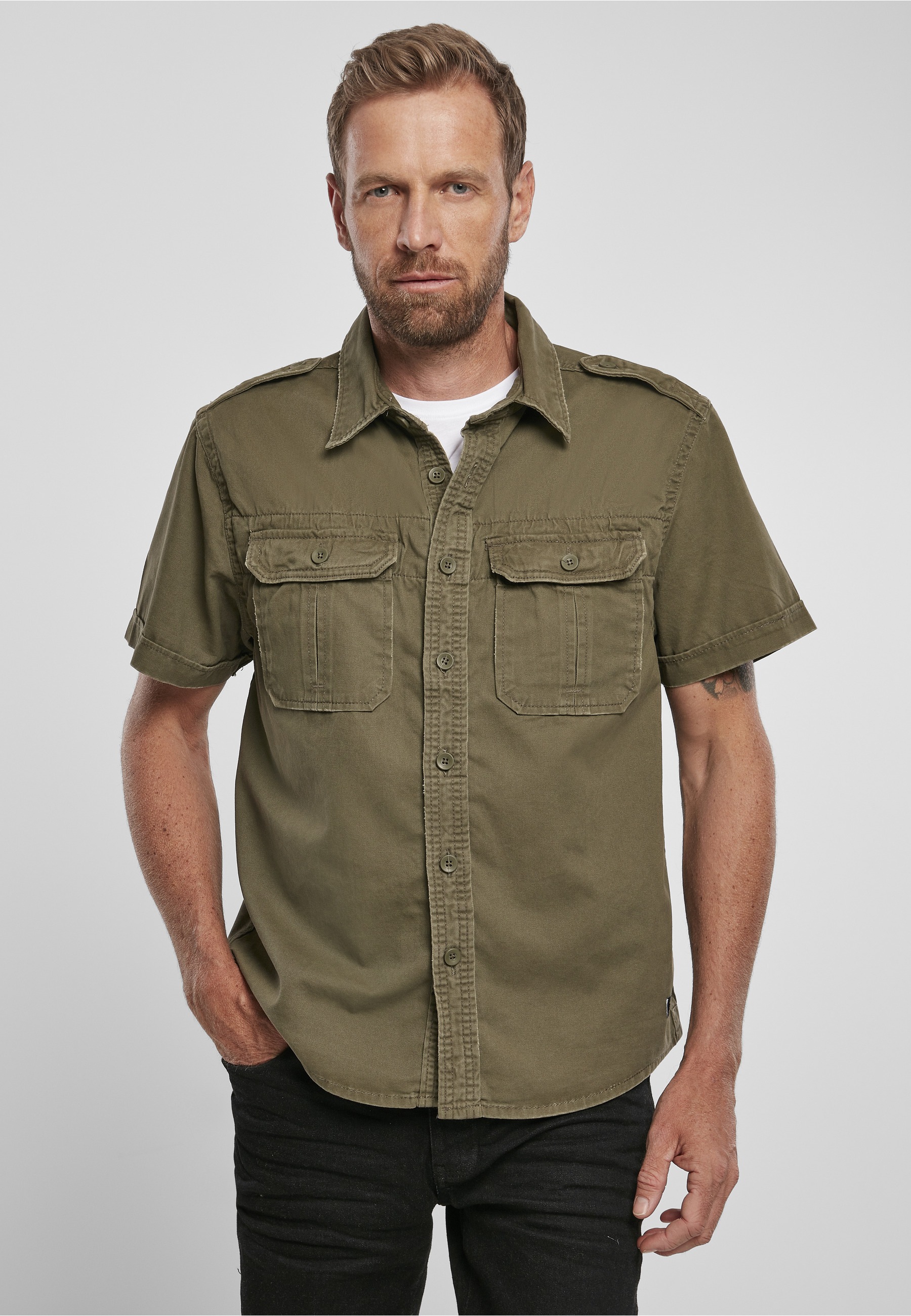 Brandit Langarmhemd "Brandit Herren Vintage Shirt shortsleeve" 1 Stk. günstig online kaufen