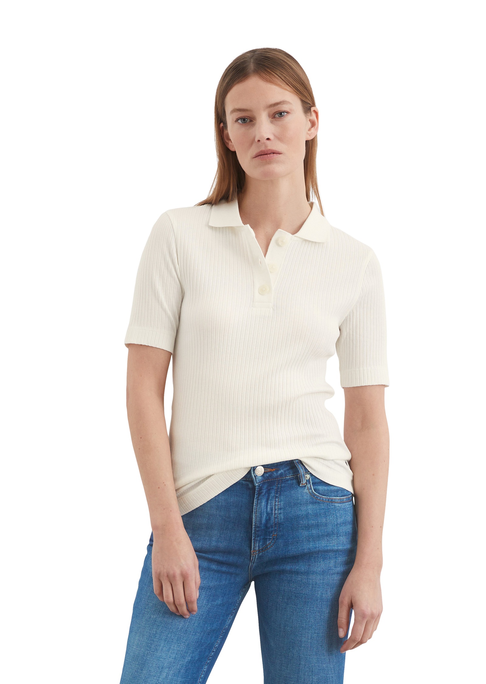 Marc OPolo Poloshirt, in lässiger Rippstruktur günstig online kaufen