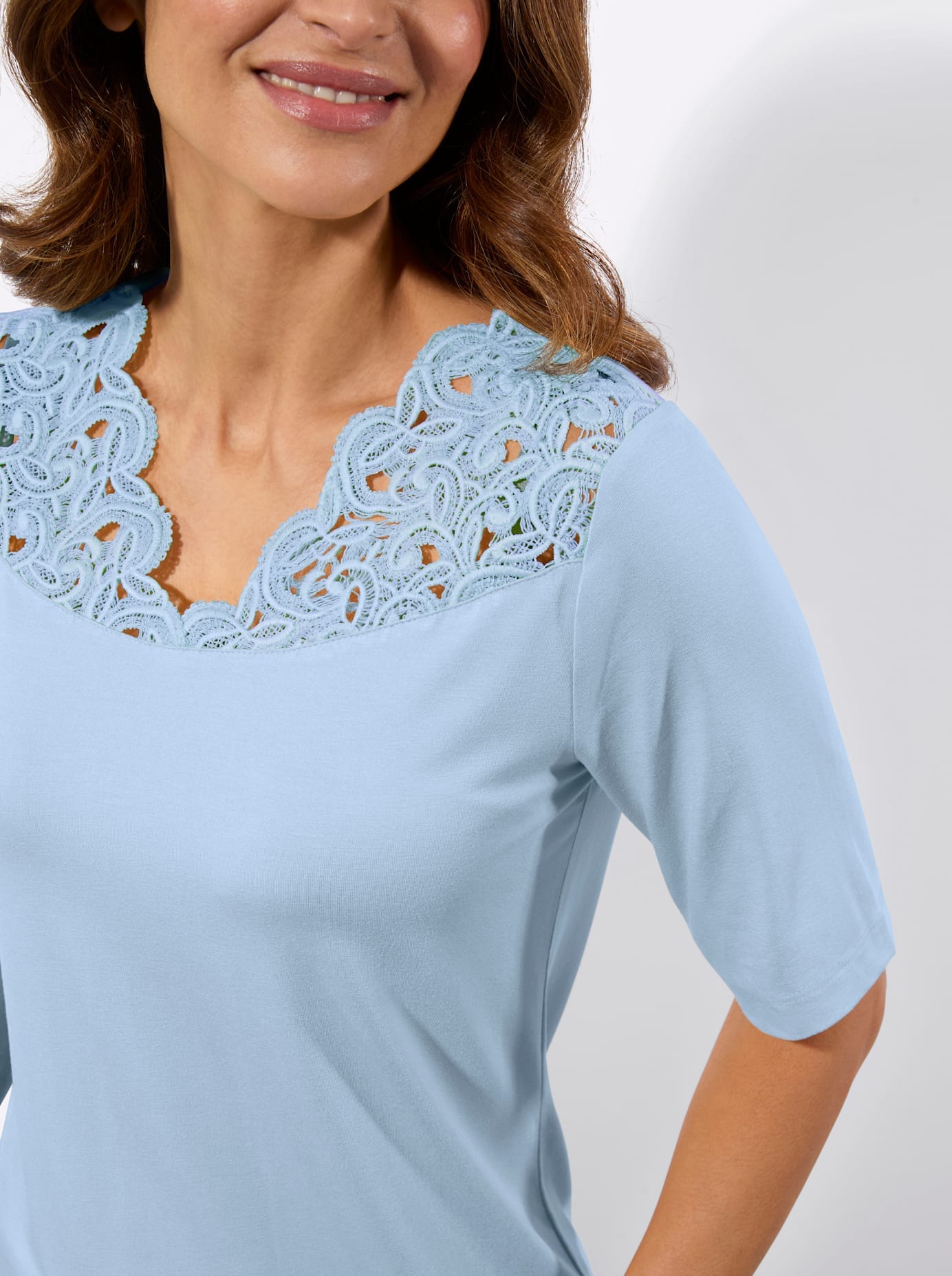 Lady Spitzenshirt »Spitzen-Shirt« 1 tlg.
