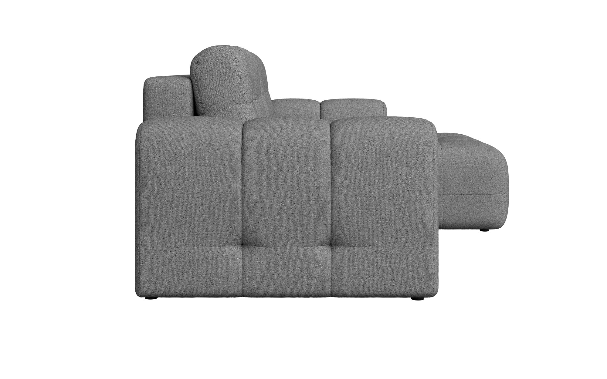 INOSIGN Ecksofa »Manilla, wahlweise mit Bettfunktion, B/T/H 265/170/91 cm«, L-Form mit Recamiere rechts/links bestellbar, Wellenunterfederung