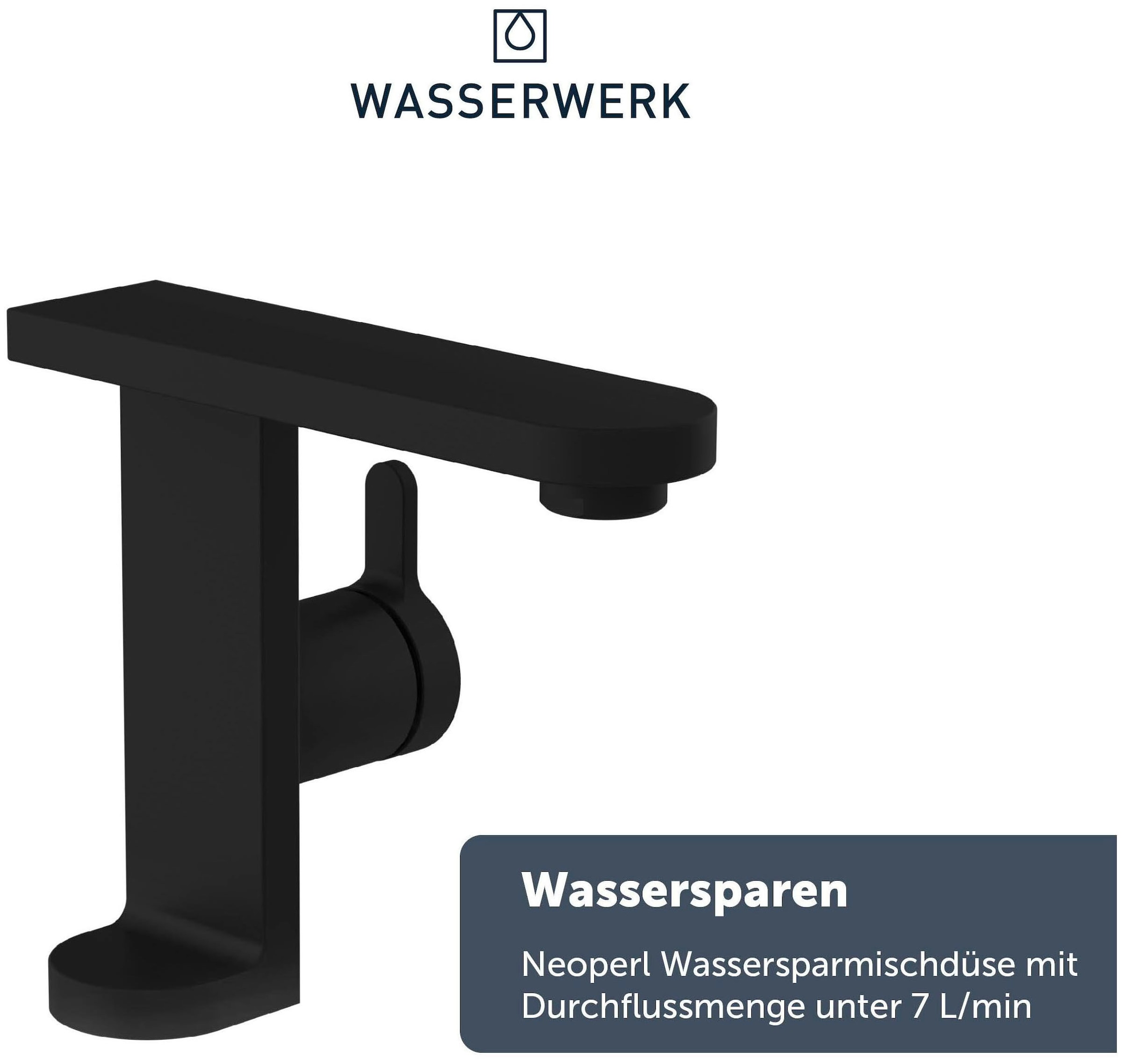 WASSERWERK Waschtischarmatur »WT 15«, inkl. Popup, wassersparend