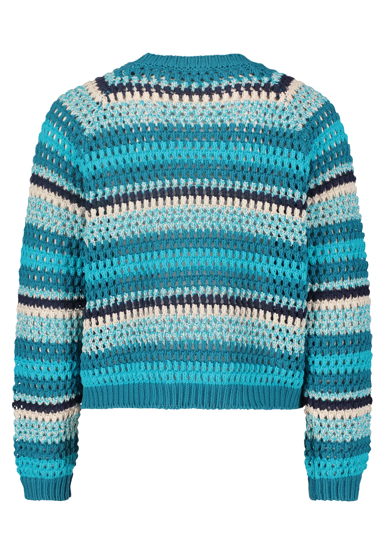 Thumbnail - Betty&Co Strickpullover "Betty & Co Damen Lochstrick-Pullover mit Rippbündchen", (1 tlg.), Struktur