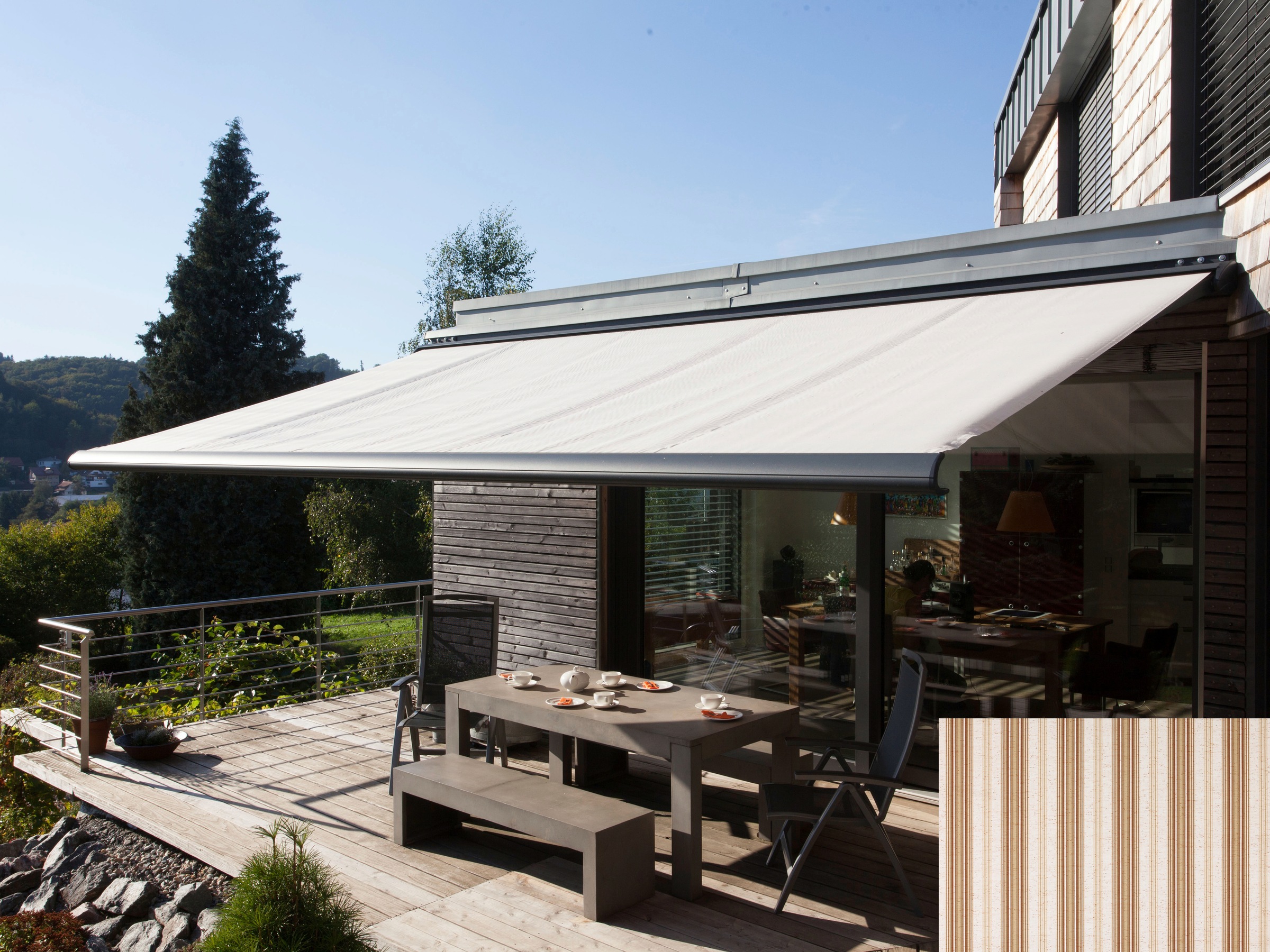 Wismar Kassettenmarkise "Classic S-Compact", Breite: 500 cm, Ausfall: 200 c günstig online kaufen