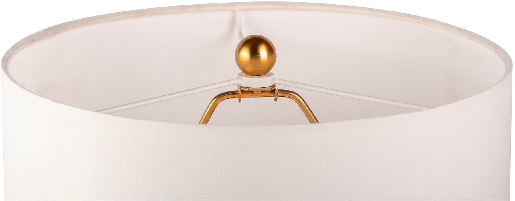 Kayoom Tischleuchte »Tischlampe Cirus 125«, 1 flammig, Leuchtmittel E27 | ohne Leuchtmittel, Sockel in Material-Mix aus Marmor und Eisen, mit Stoffschirm