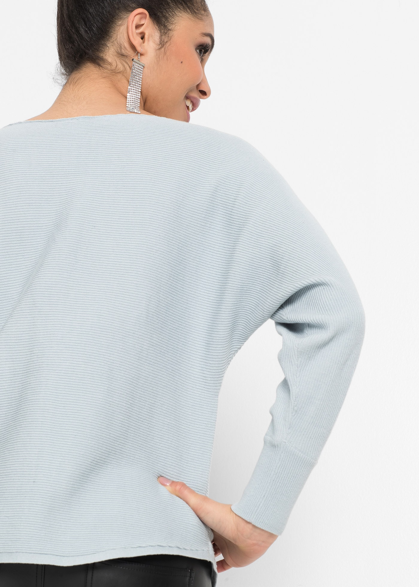 bonprix Strickpullover »Oversize-Ripp-Pullover« Oversize-Ripp-Pullover