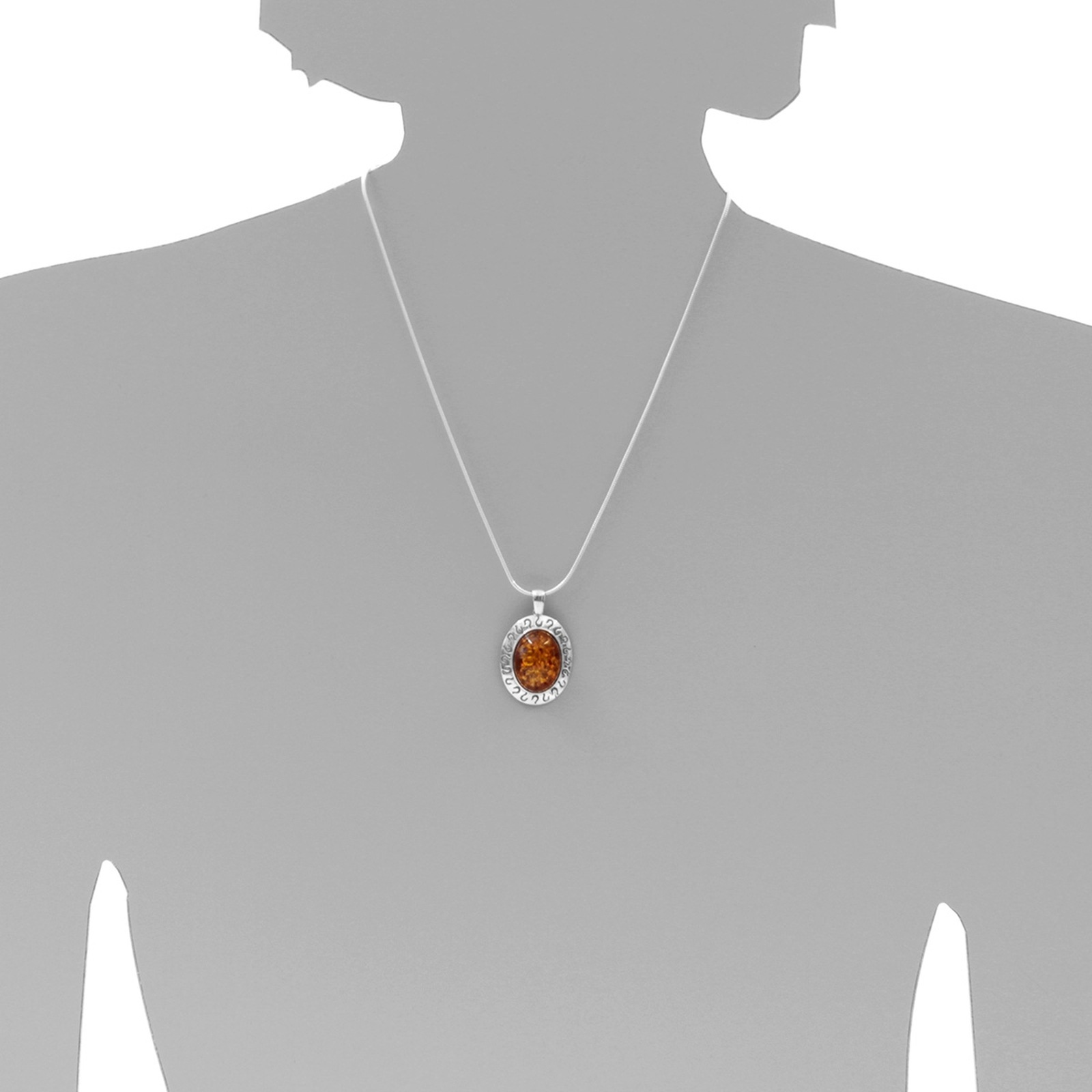 OSTSEE-SCHMUCK Kettenanhänger »- Michelle - Silber 925/000 - Bernstein«