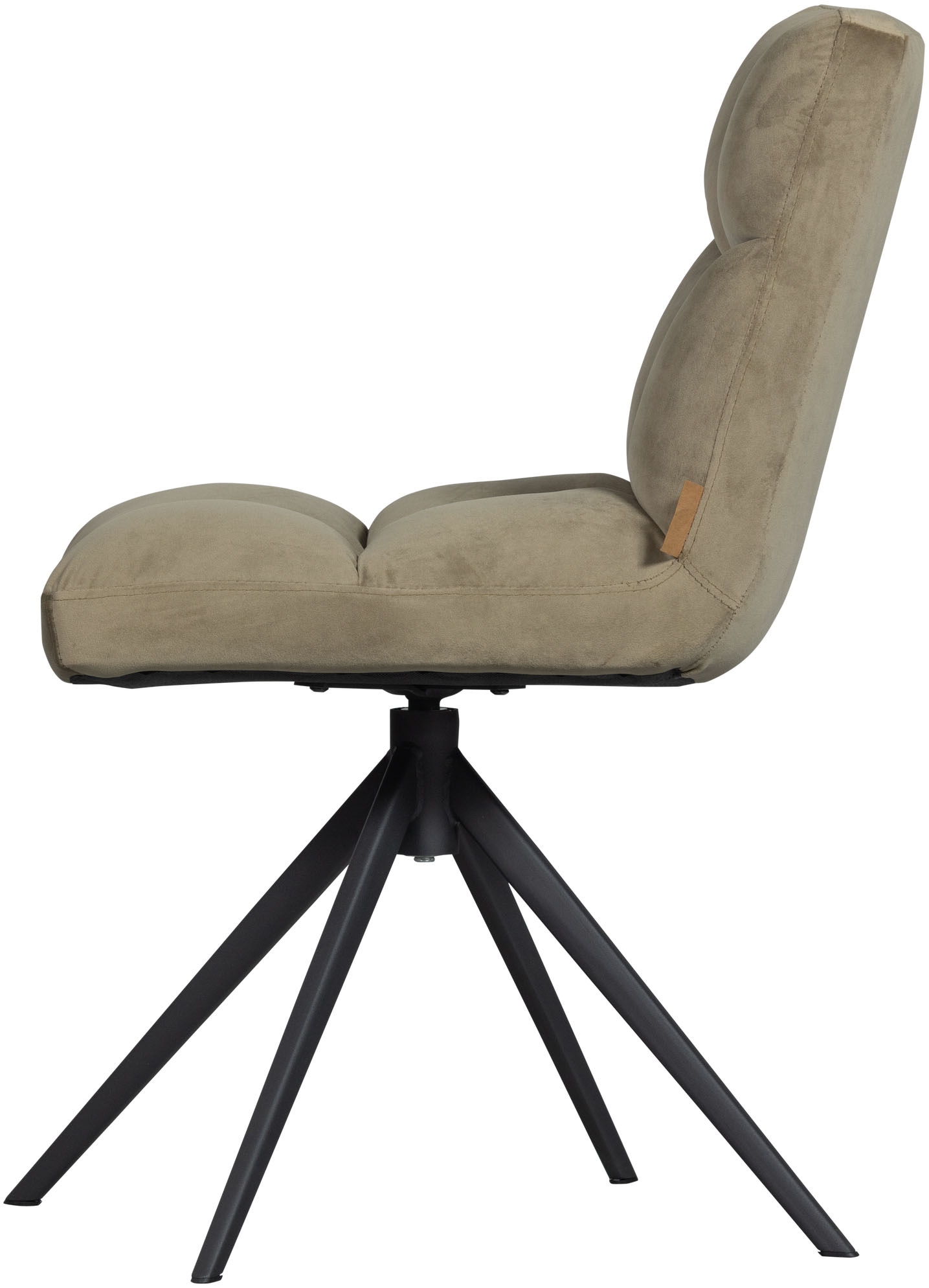 WOOOD Drehstuhl »Vinny«, Samt, mit Drehfuß, Breite 48 cm