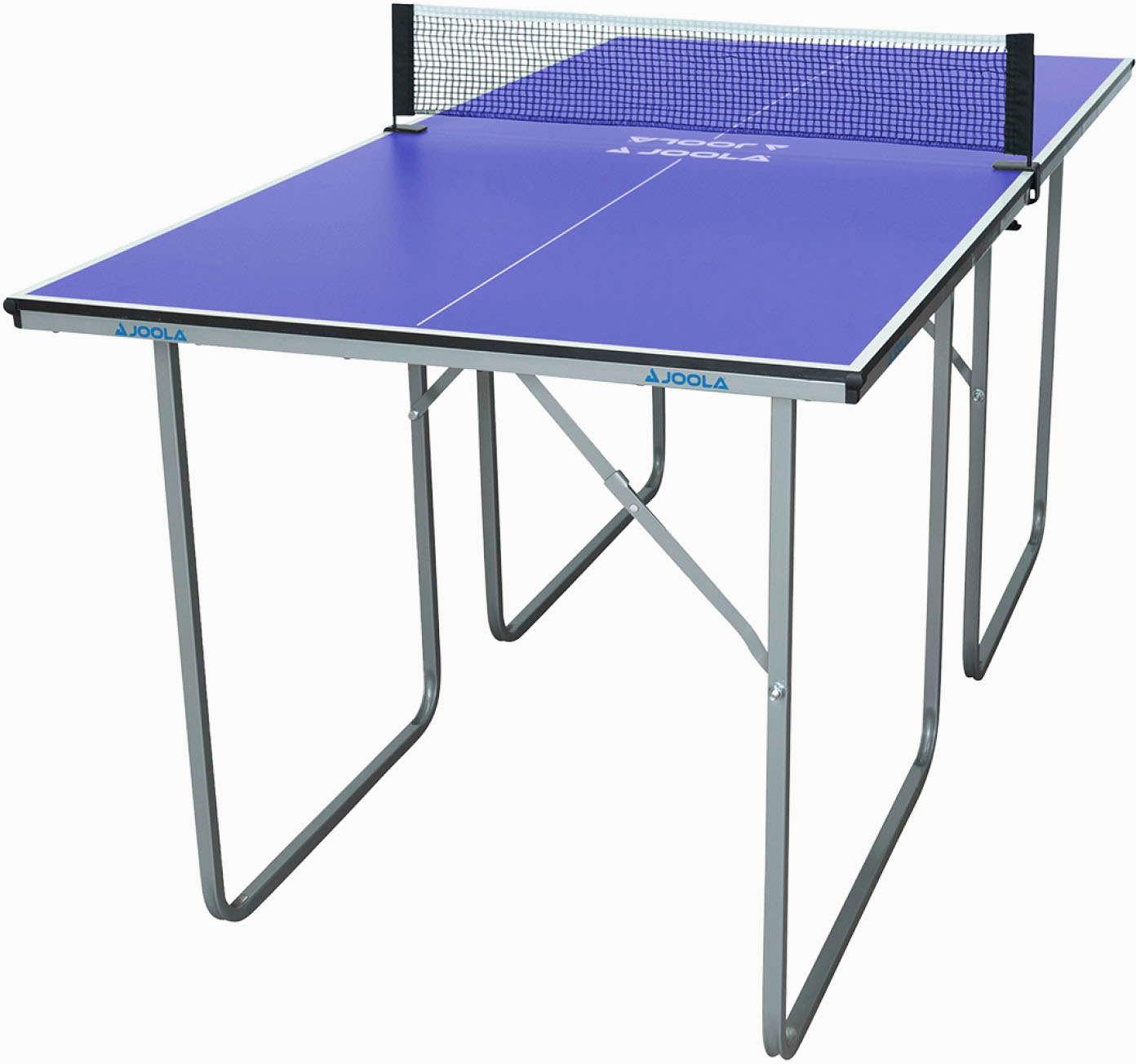 JOOLA Mini-Tischtennisplatte "Midsize", B:84cm H:76cm L:168cm, blau, Tischtennisplatten, Das Netz ist im Lieferumfang enthalten