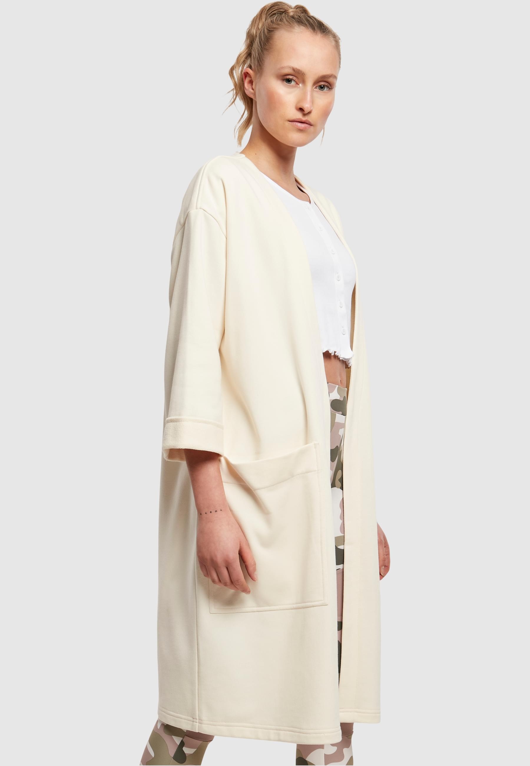 URBAN CLASSICS Sweatjacke »Urban Classics Damen Ladies Oversized Terry Cardigan«