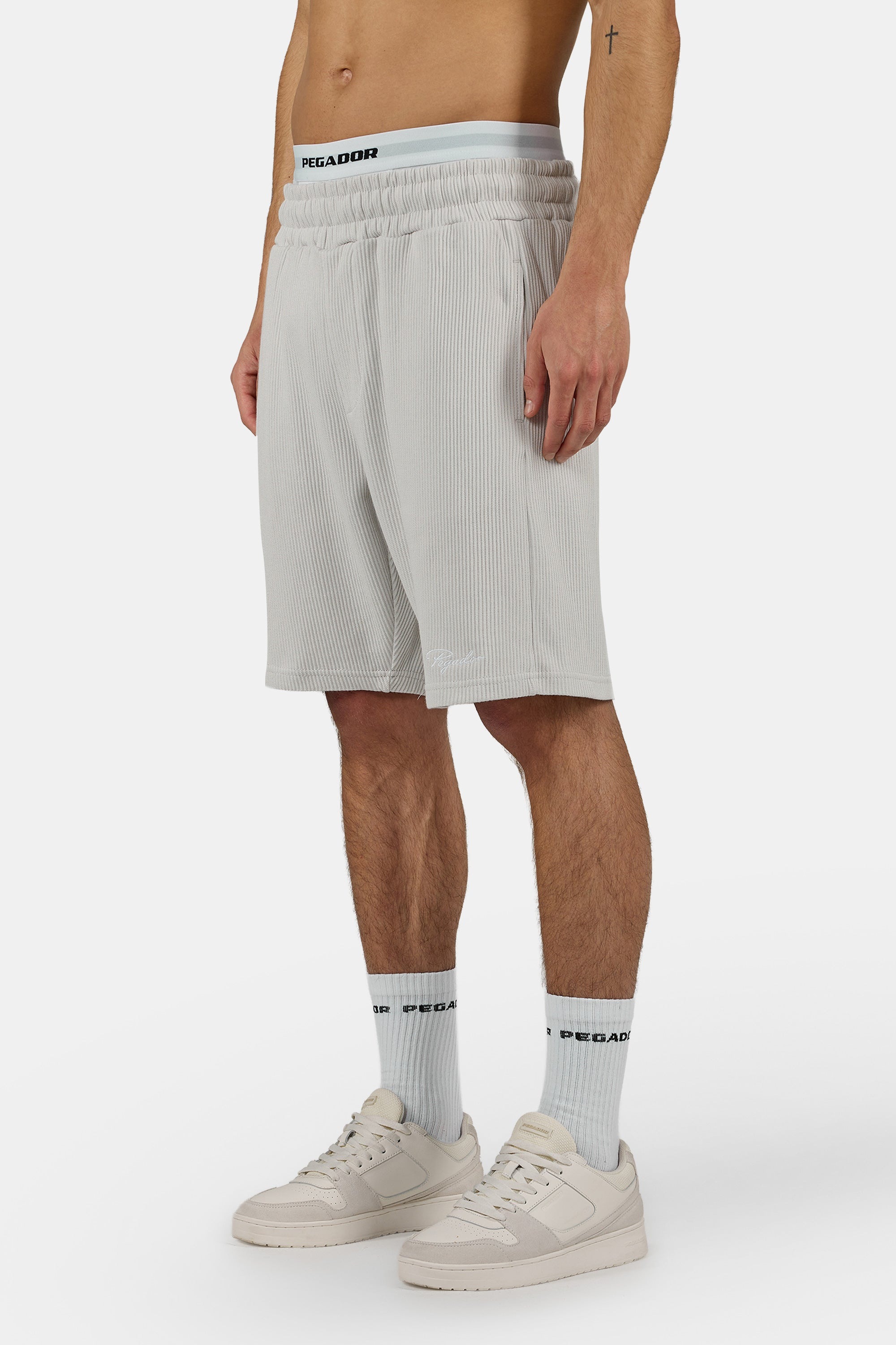 PEGADOR Shorts »Signar Heavy Rib Shorts«  Baumwolle, regular fit