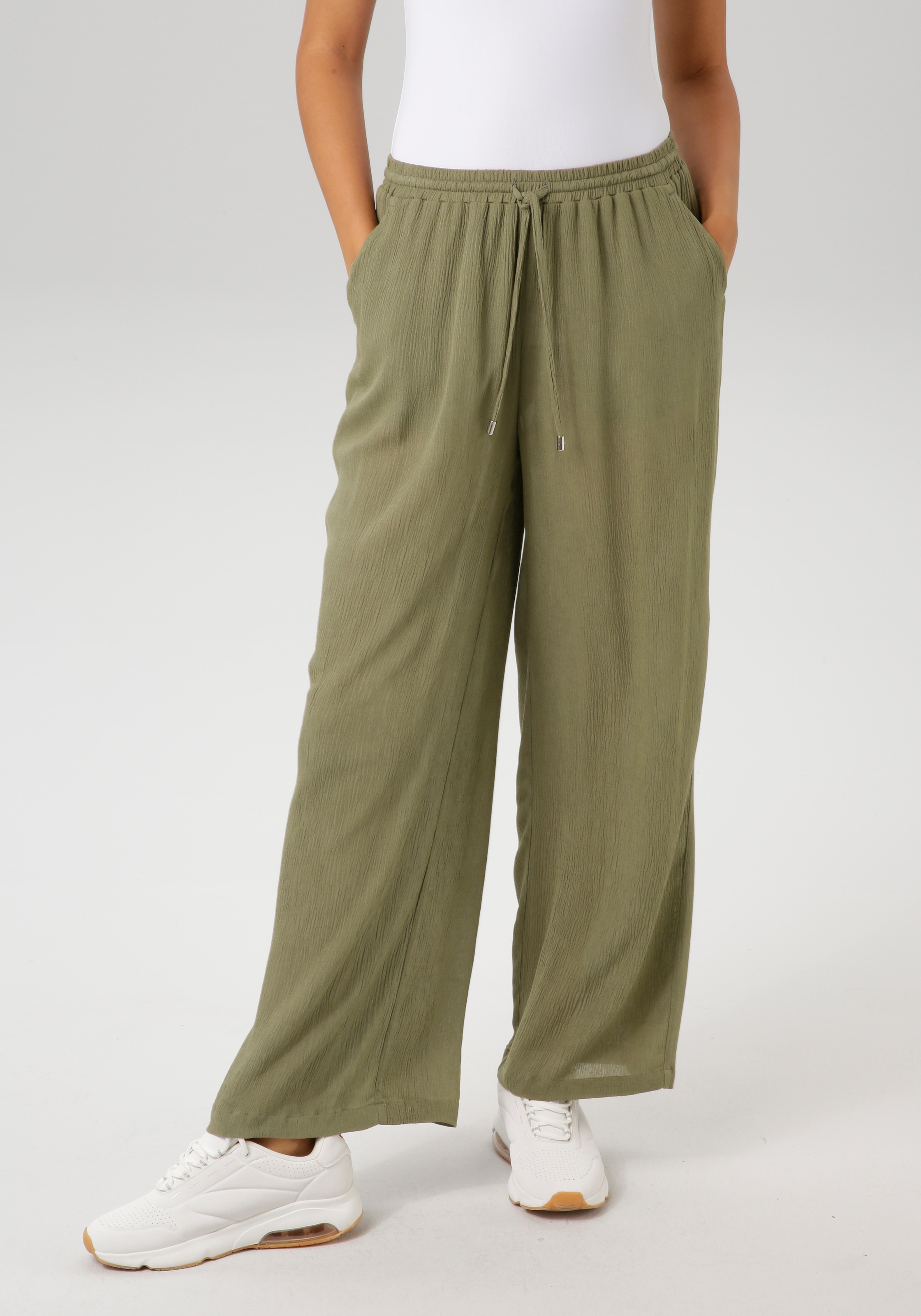 Aniston CASUAL Schlupfhose, in trendiger Crepé-Qualität günstig online kaufen