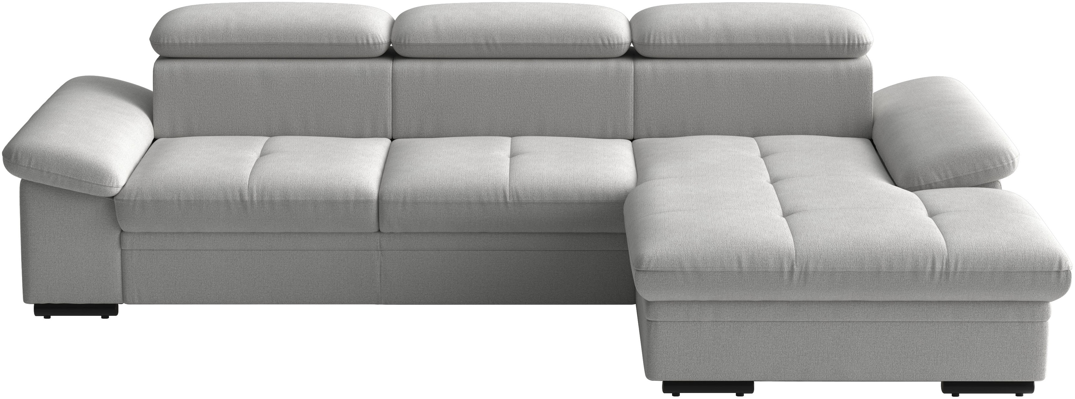 sit&more Ecksofa "Viola L-Form, B: 260 cm, Arm- & Kopfteilverstellung" optional Schlaffunktion, Sofa mit Komfortsitz