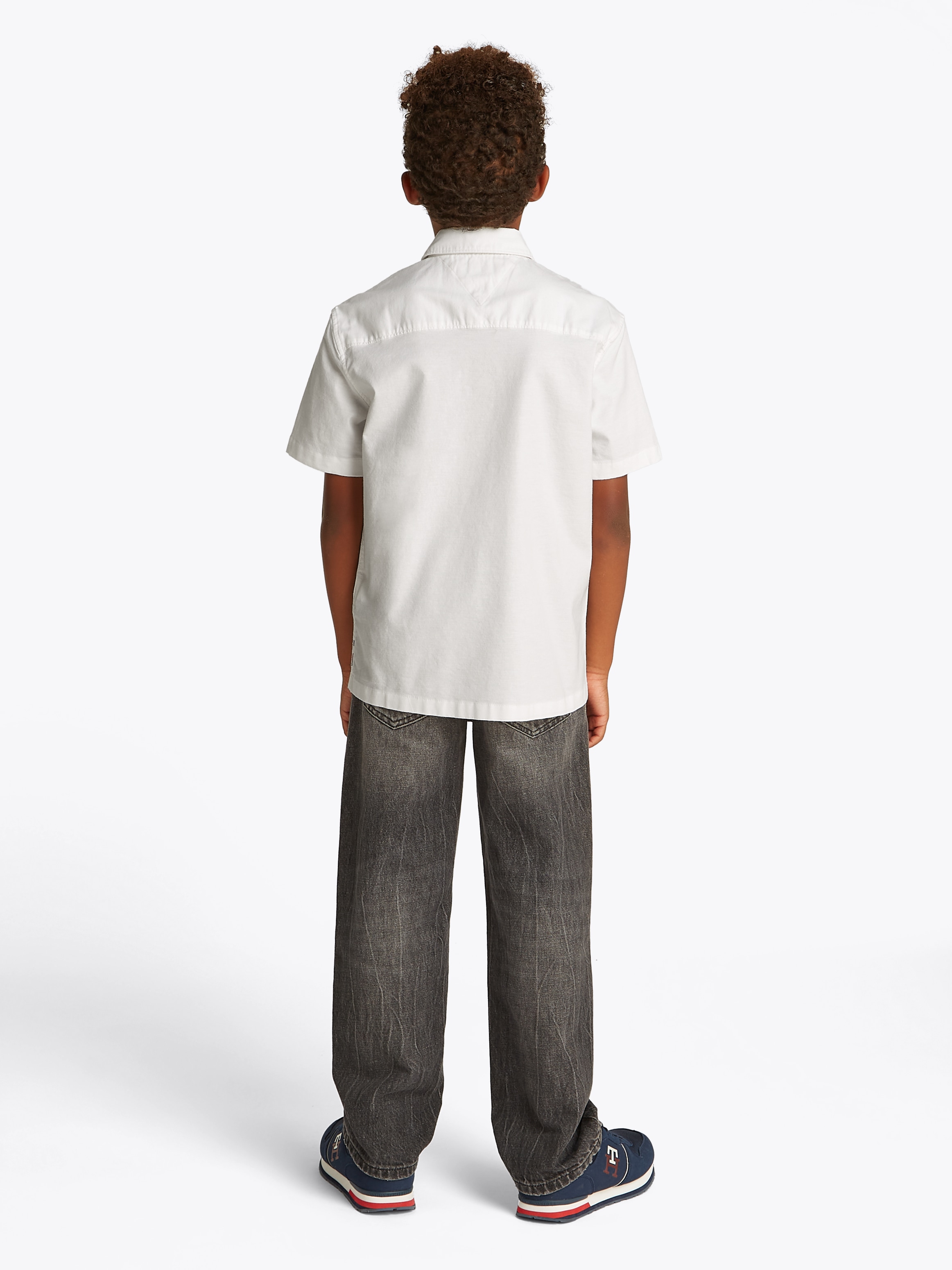 Tommy Hilfiger Kurzarmhemd »STRETCH OXFORD SHIRT SS«, mit Logostickerei