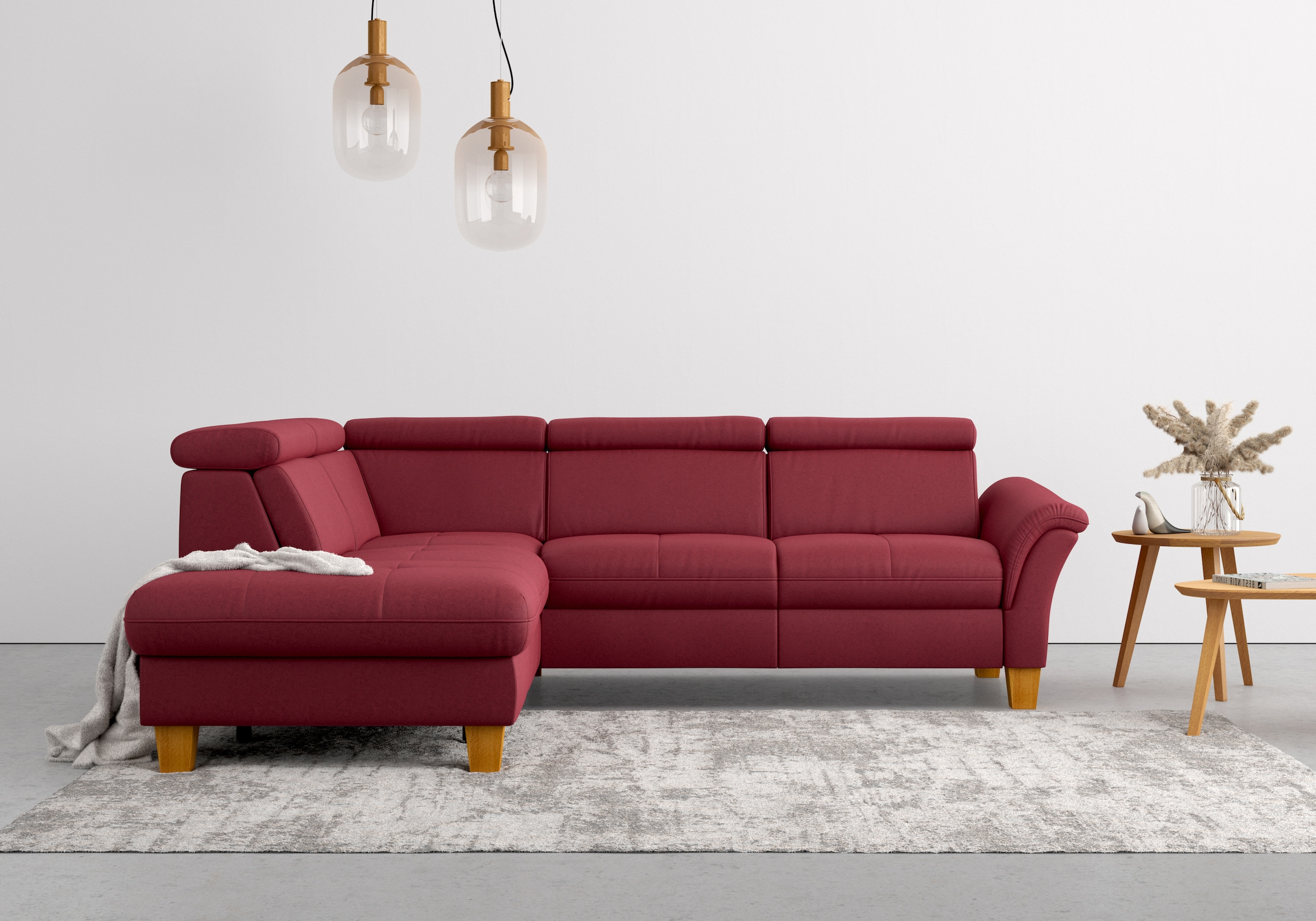Home affaire Ecksofa »Lindgren L-Form«, wahlweise mit TV-Funktion, Stauraum und Kopfteilverstellung