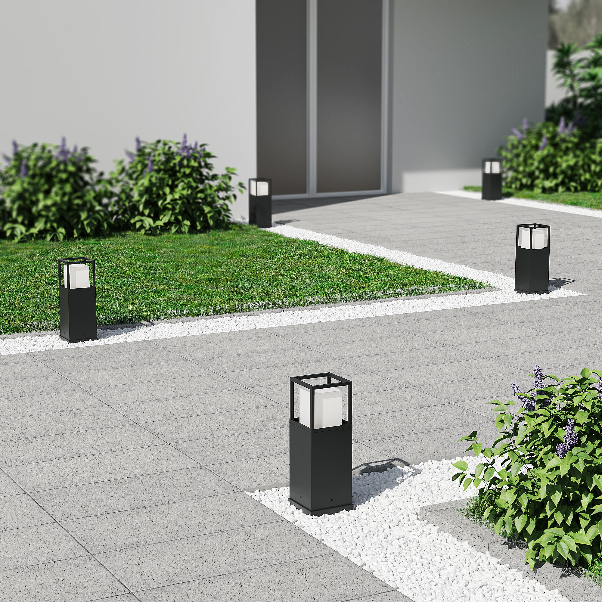 TRIO Leuchten LED Außen-Stehlampe »WITHAM, Outdoor Garten Stehleuchte Höhe 40cm, 14,5W LED, 1450 Lumen«, 1 flammig, Leuchtmittel LED-Board | LED fest integriert, Lichtfarbe einstellbar warmweiß bis kaltweiß 2300/3000/4000K, IP54