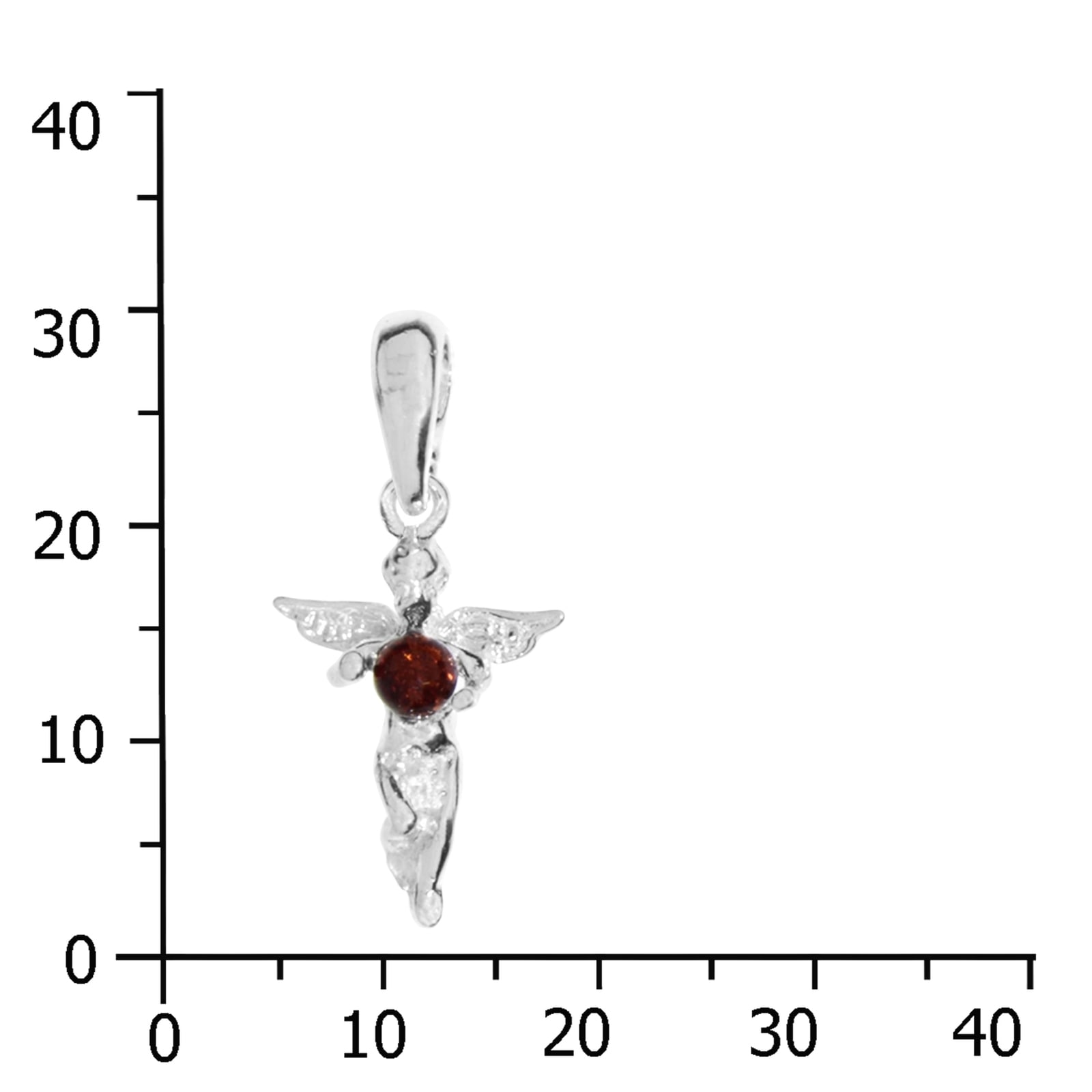 OSTSEE-SCHMUCK Kettenanhänger »- kleine Elfe - Silber 925/000 - Bernstein« ()