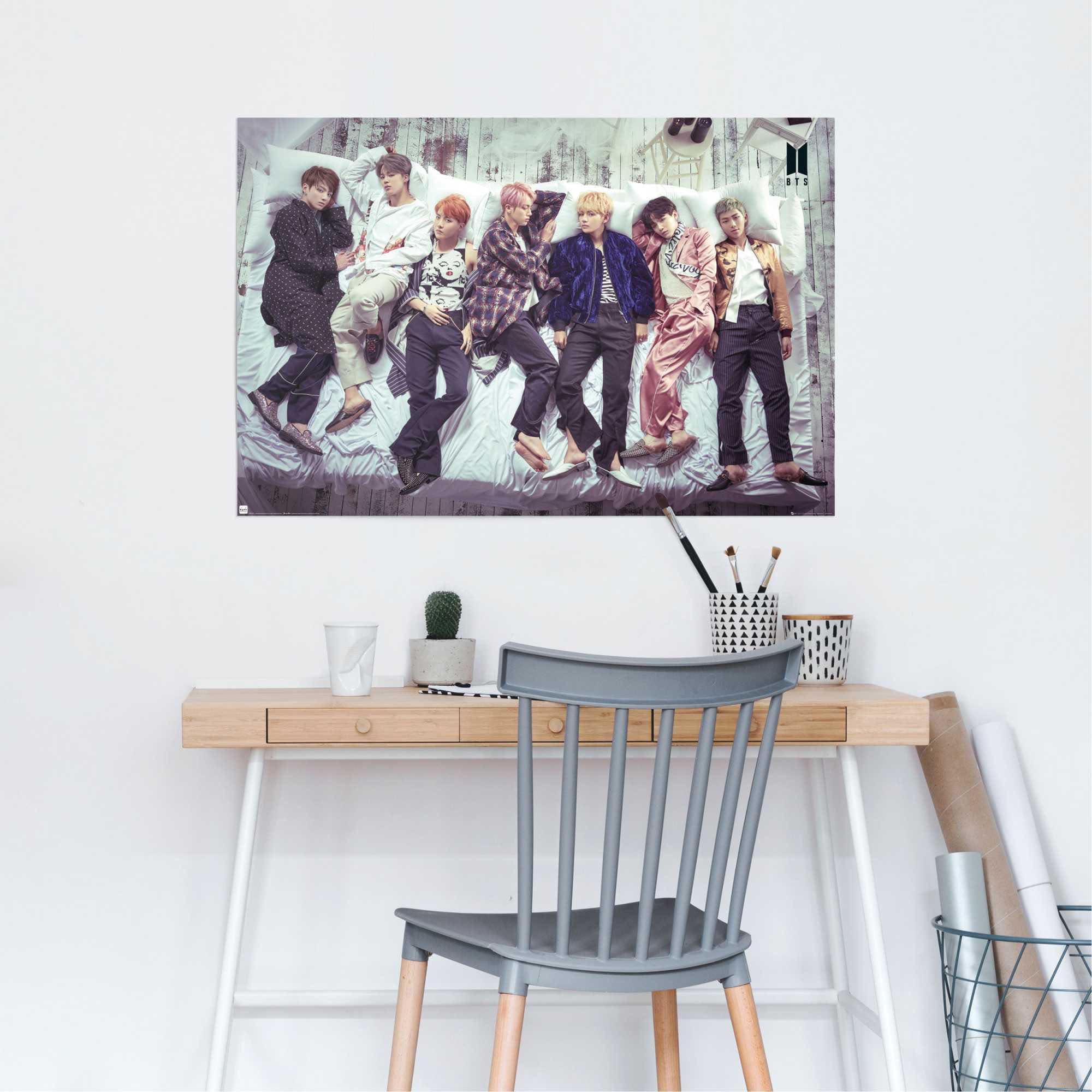 Poster »Poster BTS Bett - Band - Bangtan Boys«, Orchester & Bands, (1 St.)