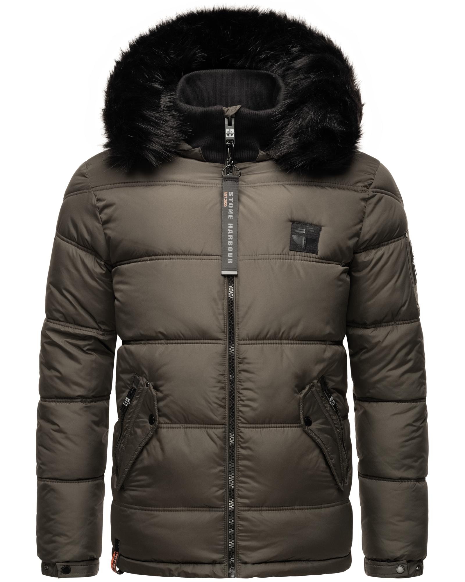 Stone Harbour Steppjacke »Zarlaan«, mit Kapuze, gesteppte Winterjacke mit abnehmbarer Kapuze