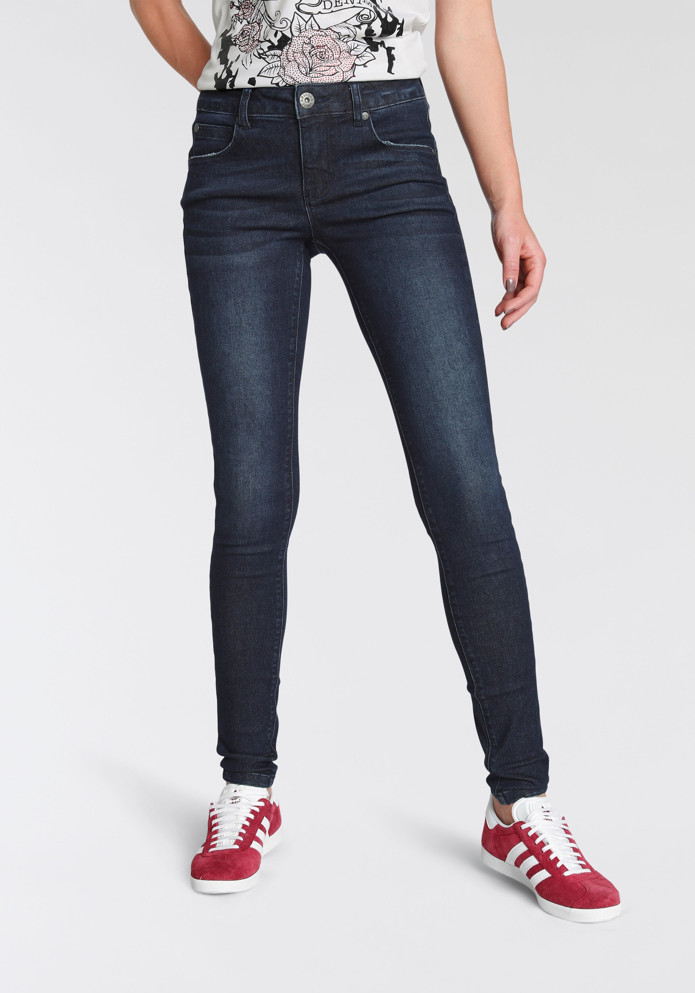 Arizona Skinny-fit-Jeans, Recyceltes Polyester günstig online kaufen