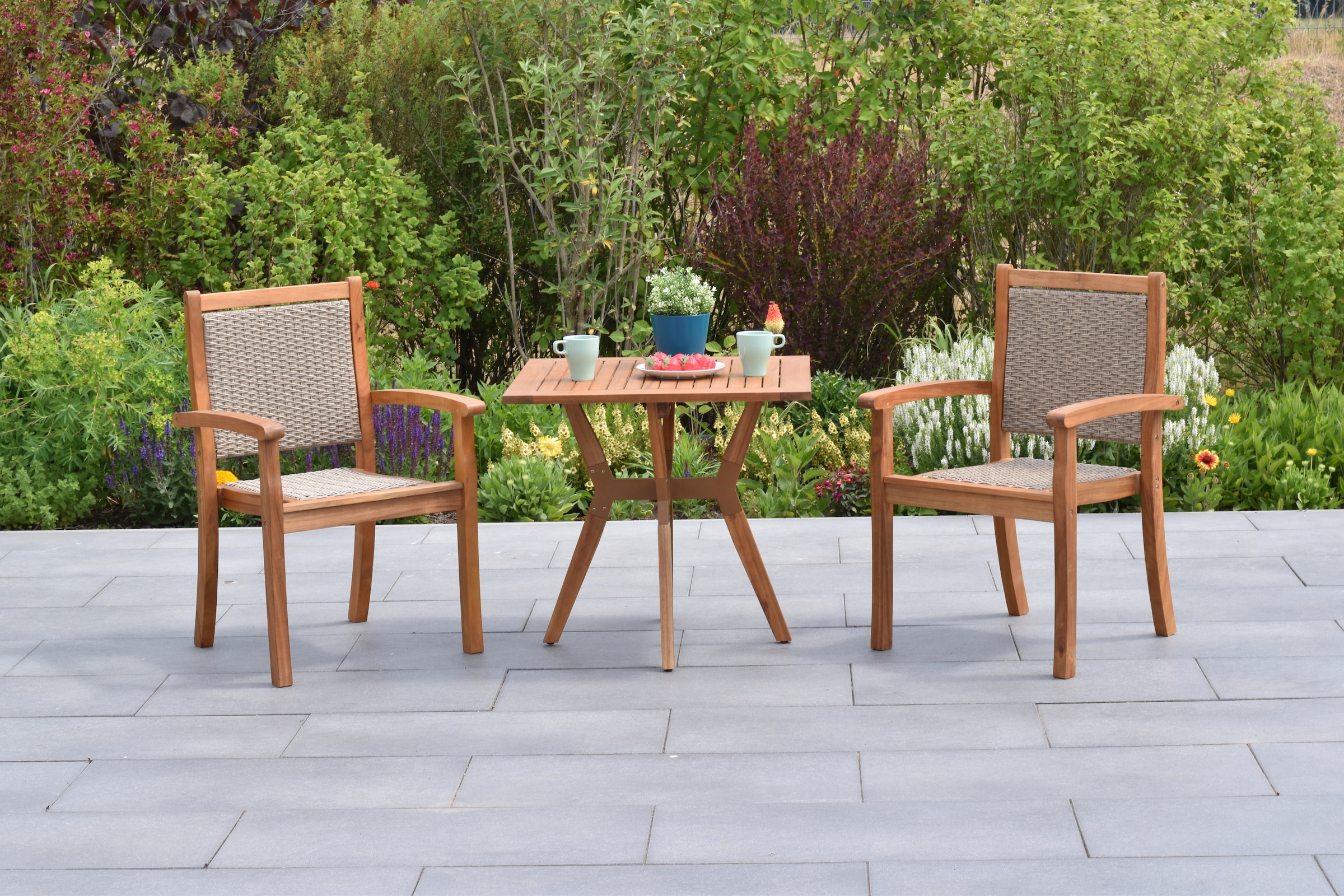 MERXX Garten-Essgruppe ""Castilla"" Set, Geöltes Akazienholz, 3 Stk. tlg. T günstig online kaufen