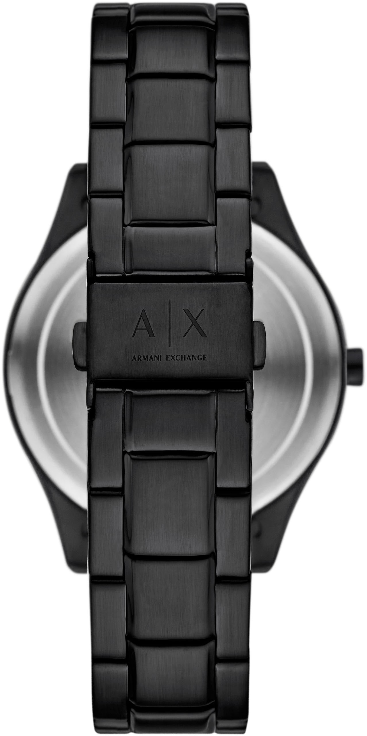 ARMANI EXCHANGE Multifunktionsuhr, (Set, 2 tlg., mit Kette), Armbanduhr, Herrenuhr, Edelstahlarmband, ideal auch als Geschenk