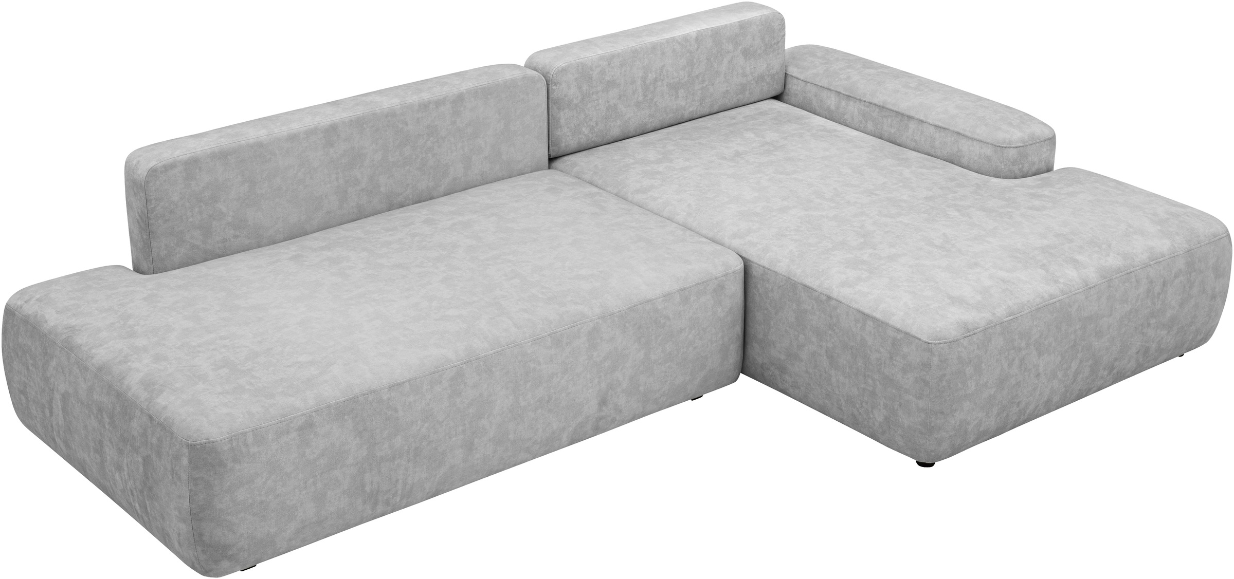 INOSIGN Ecksofa »TORGE, Schlafsofa Cord, Samtvelours u. Strukur fein, Couch in L-Form«, Schlaffunktion und Bettkasten, Liegefläche: 210x125 cm, neues Design