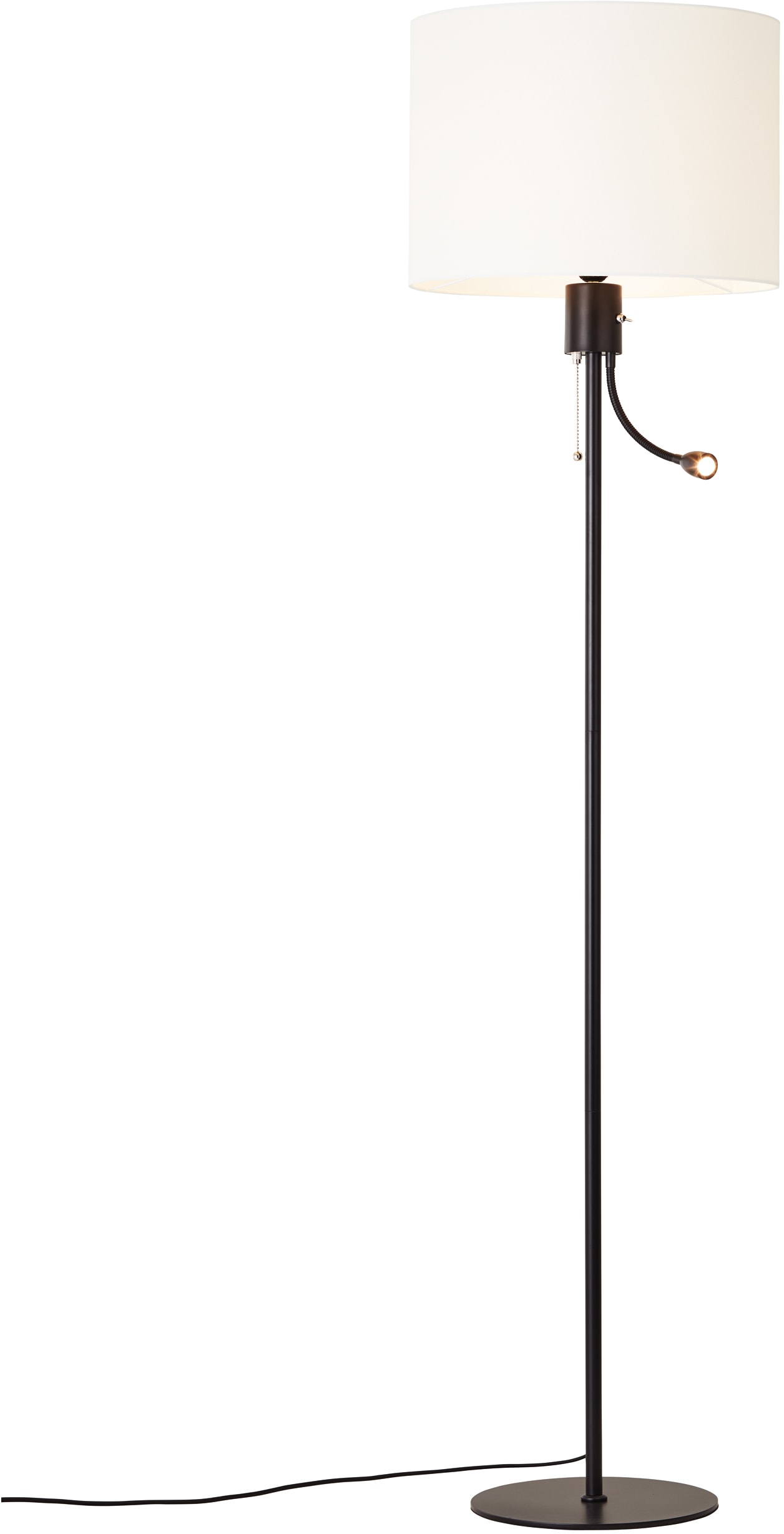Places of 2 schaltbar Style Stehlampe BAUR Leselicht,flexibel einstellbar,getrennt »Elijah«, flammig-flammig, | und Textilschirm mit