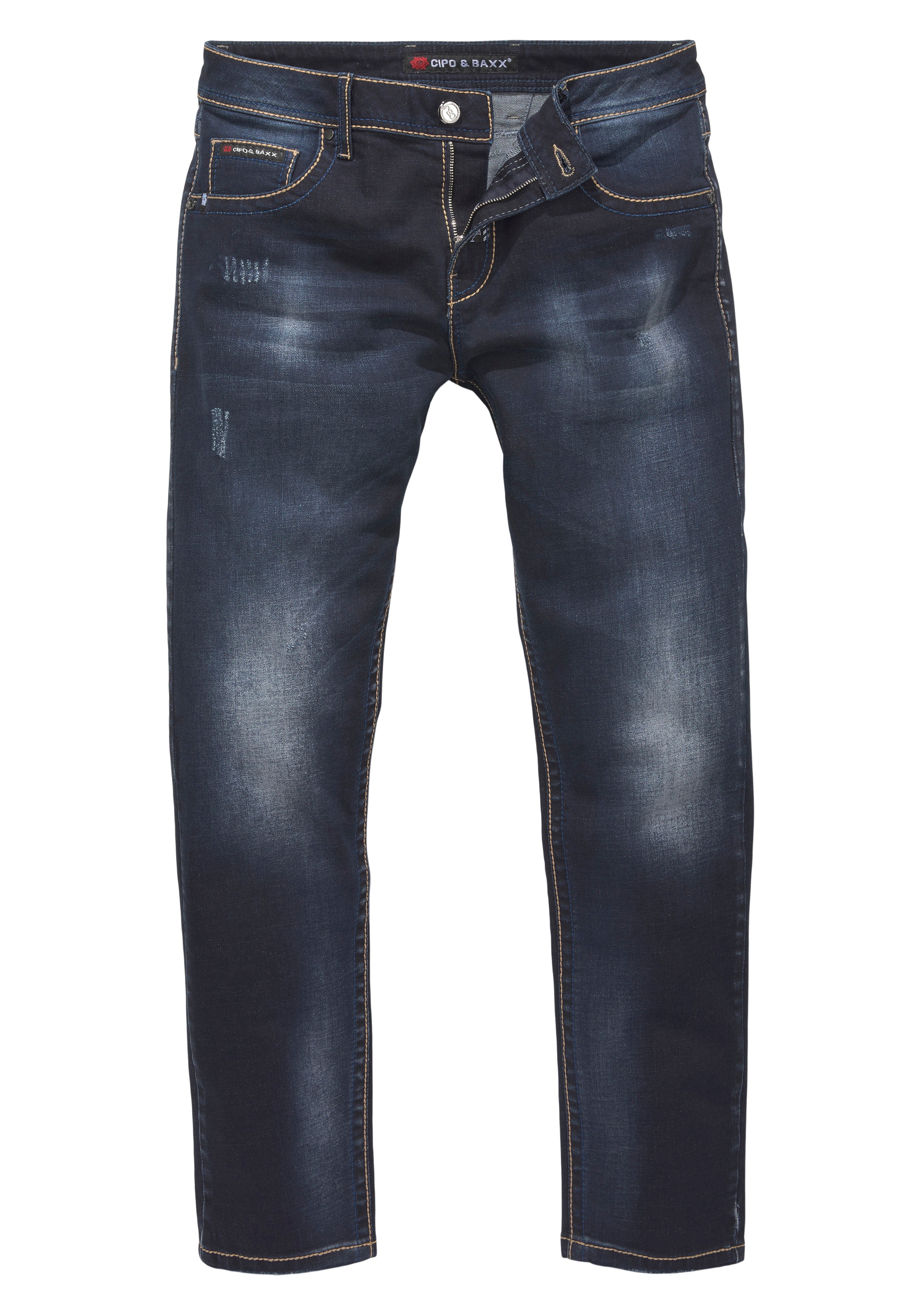 Cipo & Baxx Regular-fit-Jeans, mit markanter Waschung