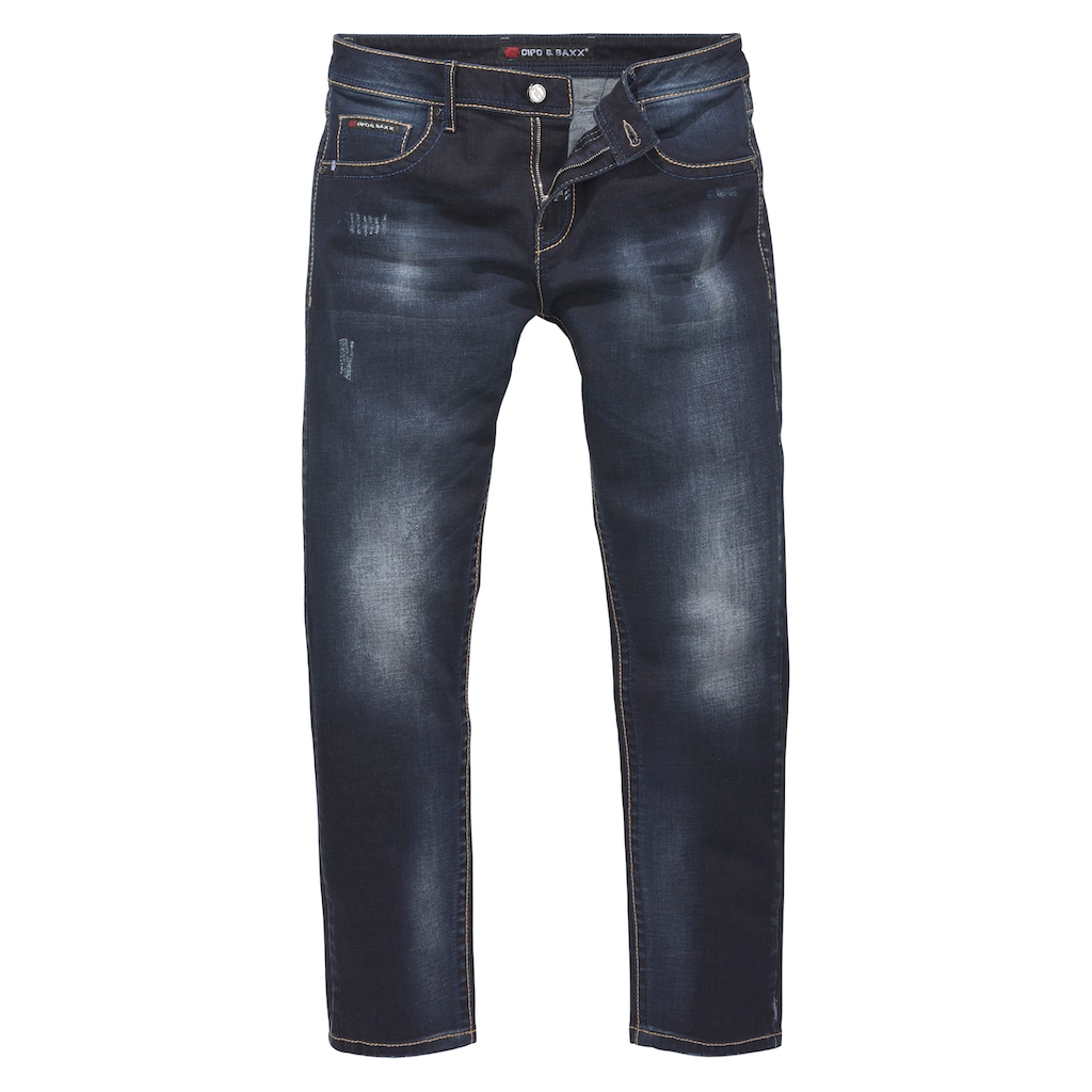 Cipo & Baxx Regular-fit-Jeans, mit markanter Waschung