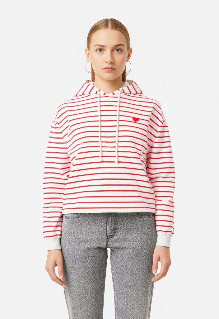 pieces Kapuzensweatshirt "PCCHILLI LS HOODIE STRIPES EMB NOOS BC" günstig online kaufen