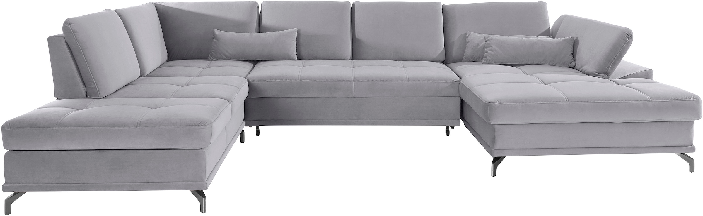 OTTO home Wohnlandschaft "Costello U-Form, B: 363 cm mit Sitztiefen- & Armteilverstellung" optional Schlaffunktion & Bettkasten