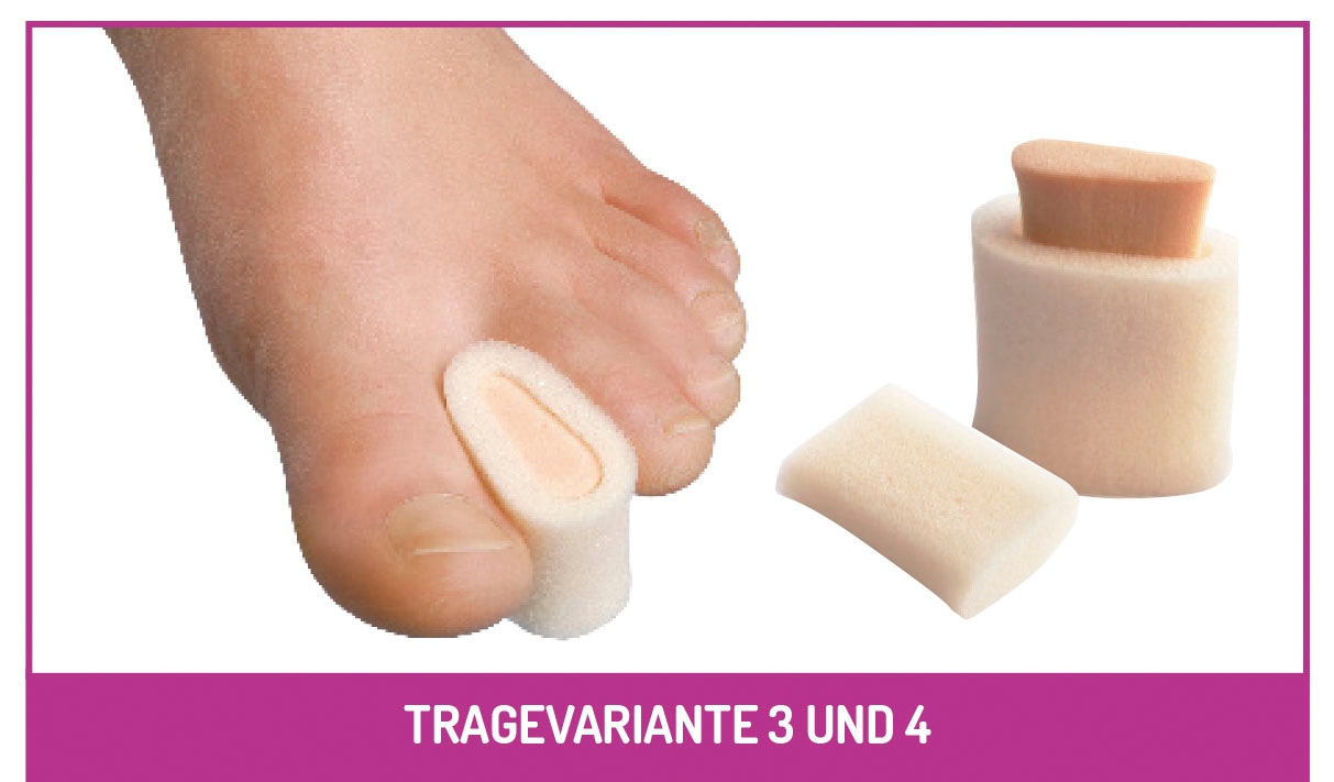 Fußgut Zehenspreizer »Hallux Valgus Zehentrenner-Set "Variant"«, 4 Tragevarianten