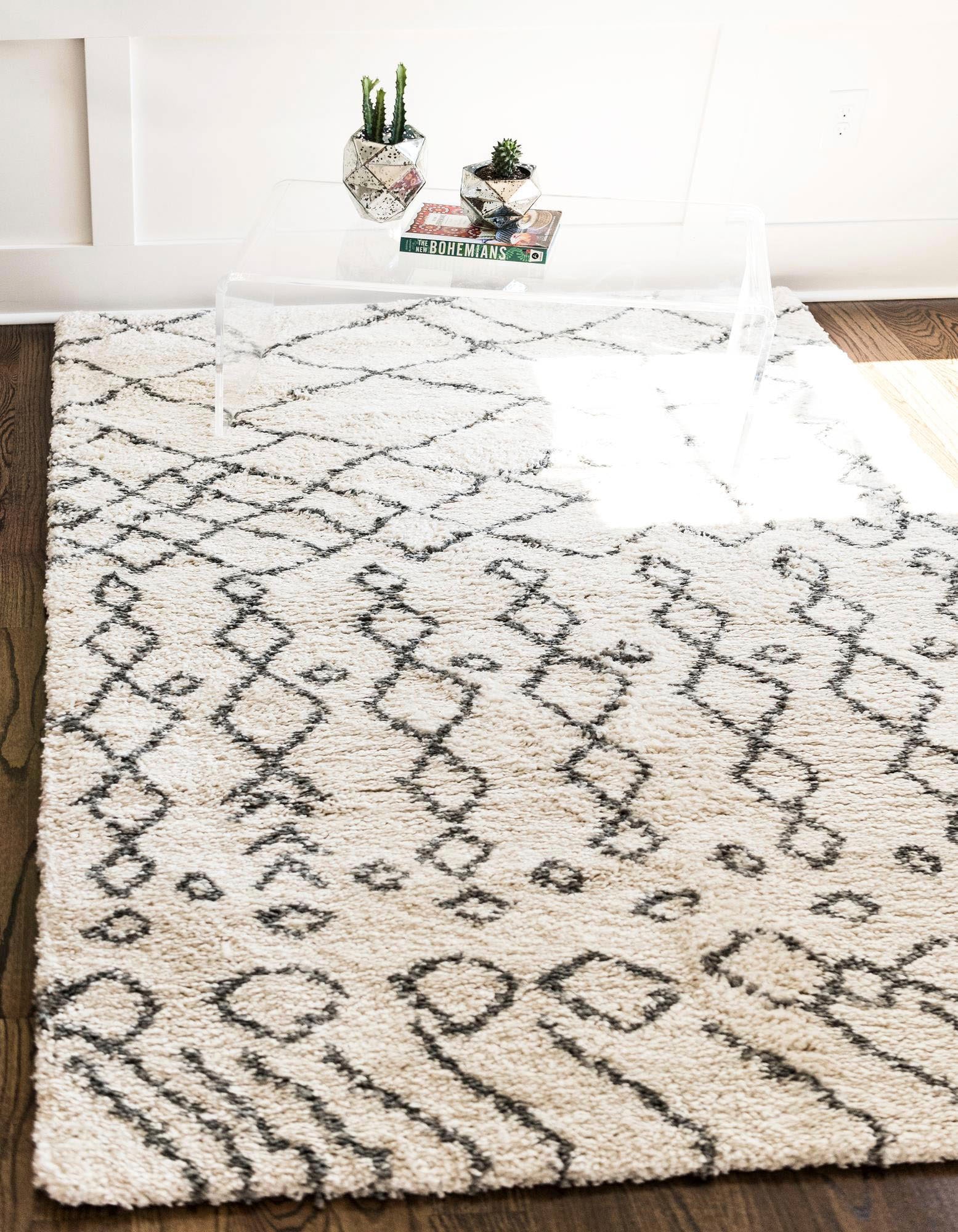 Myflair Möbel & Accessoires Hochflor-Teppich "Temara Shag, LAGERRÄUMUNG" rechteckig 51 mm Höhe gewebt, Scandi Design, ideal im Wohnzimmer & Schlafzimmer