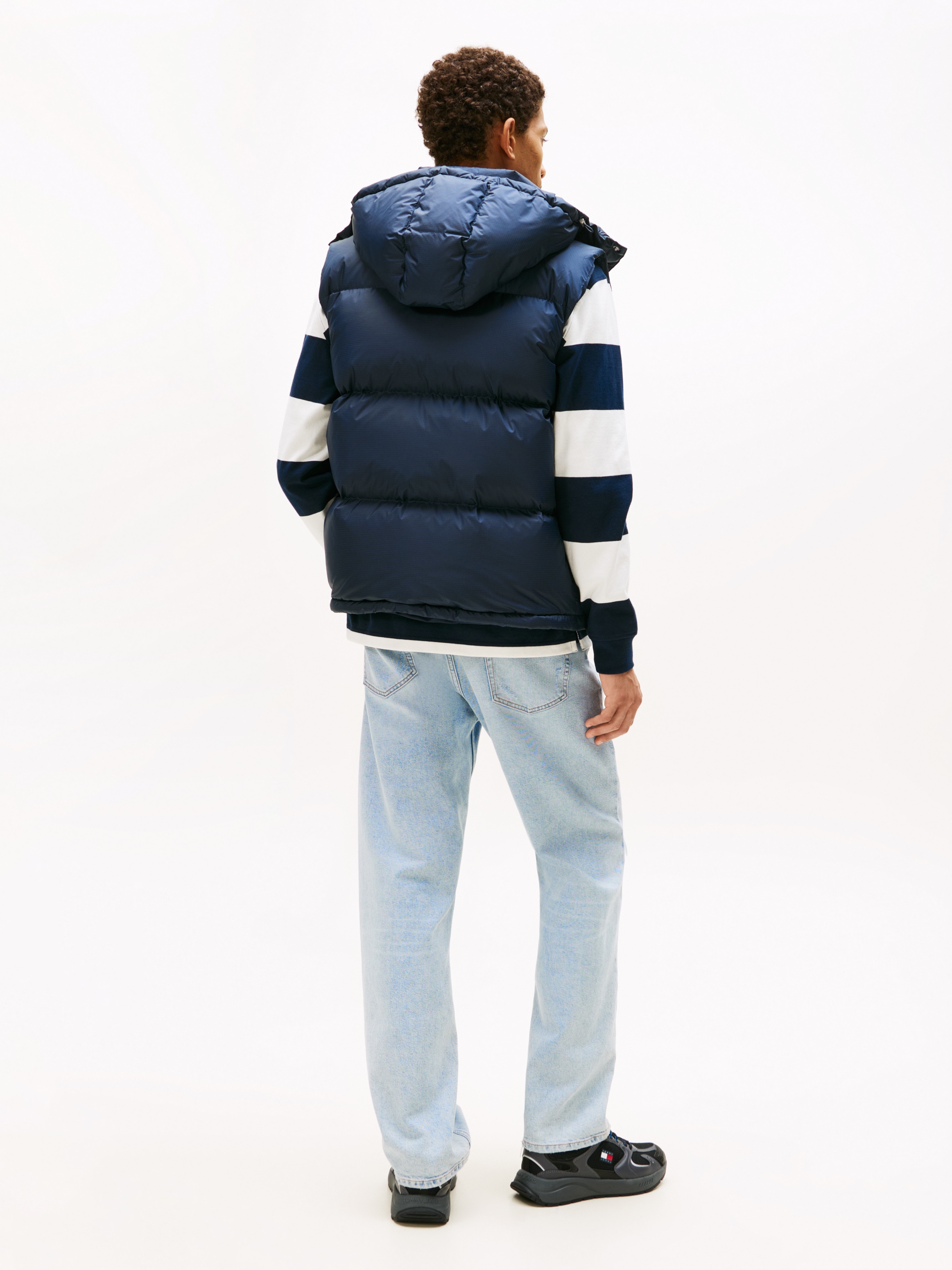 Tommy Jeans Steppweste »ALASKA DOWN VEST«, Regular fit mit abnehmbarer Kapuze