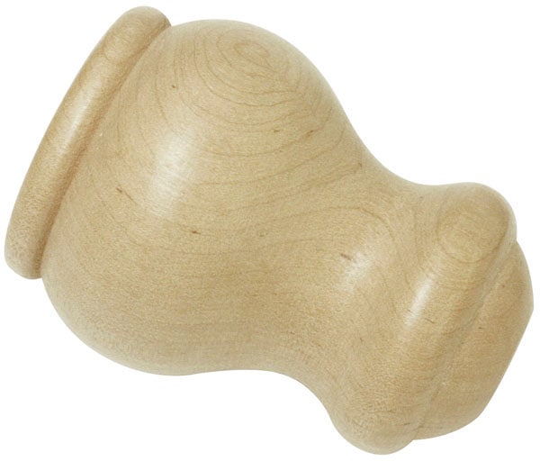 GARDINIA Gardinenstangen-Endstück "Holz für Ø 28 mm" Serie Gardinenstangen-Set Lugano Classic Ø 28 mm