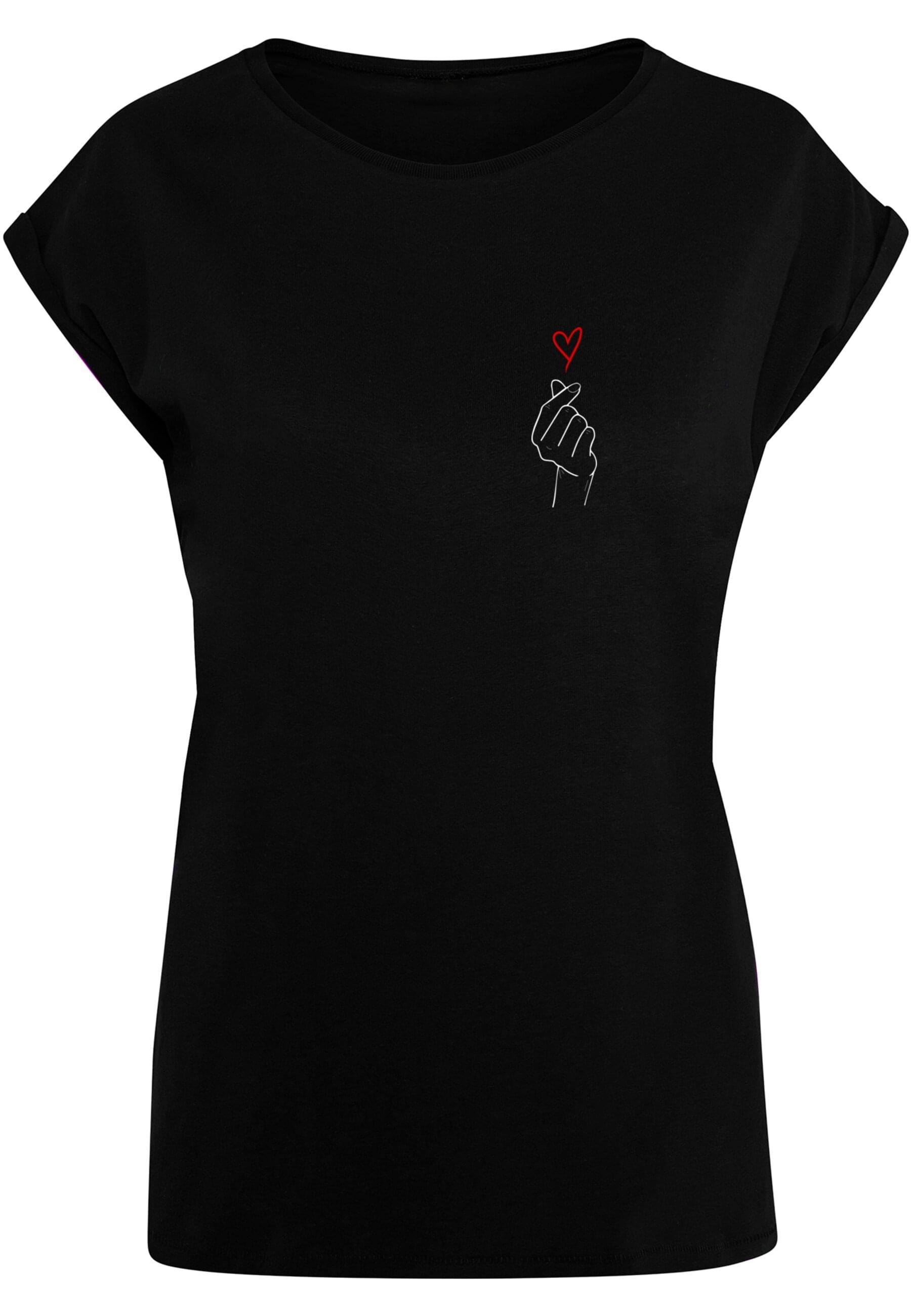 Merchcode T-Shirt "Merchcode Damen Ladies K Heart Extended Shoulder Tee" günstig online kaufen